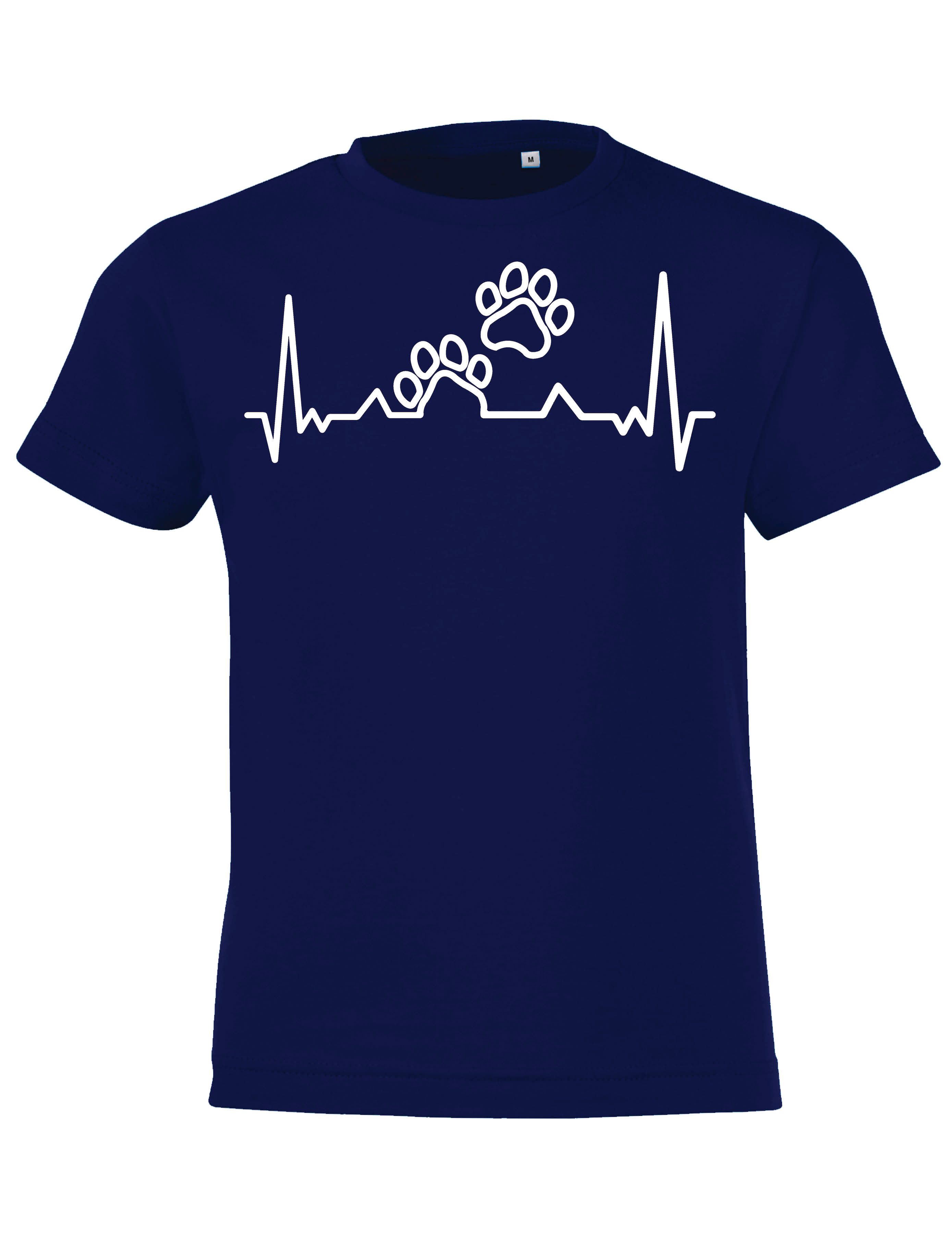 T-Shirt Heartbeat Hundepfoten Kinder Shirt