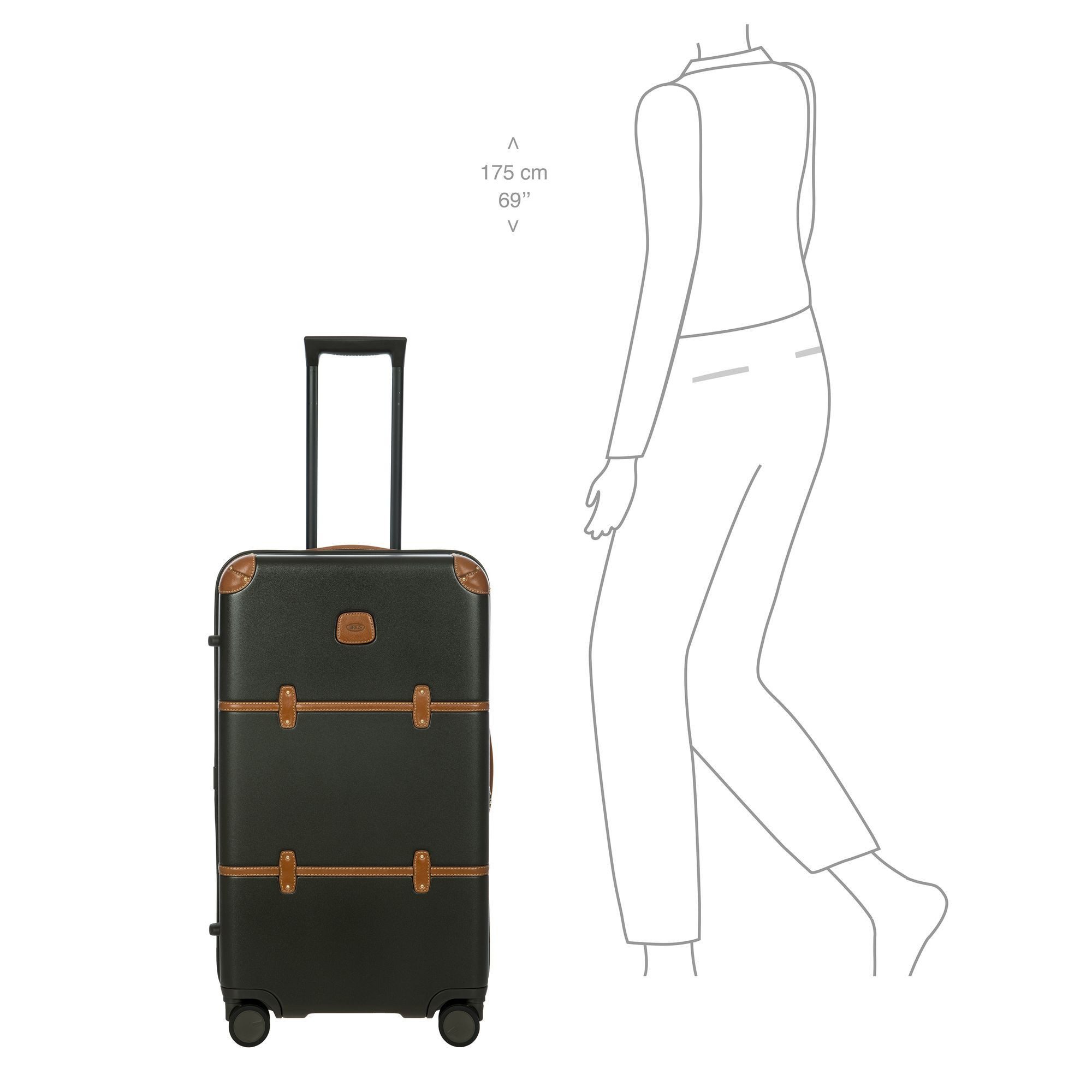 Bric's Hartschalen-Trolley Bellagio, 4 Rollen, Polypropylen günstig online kaufen