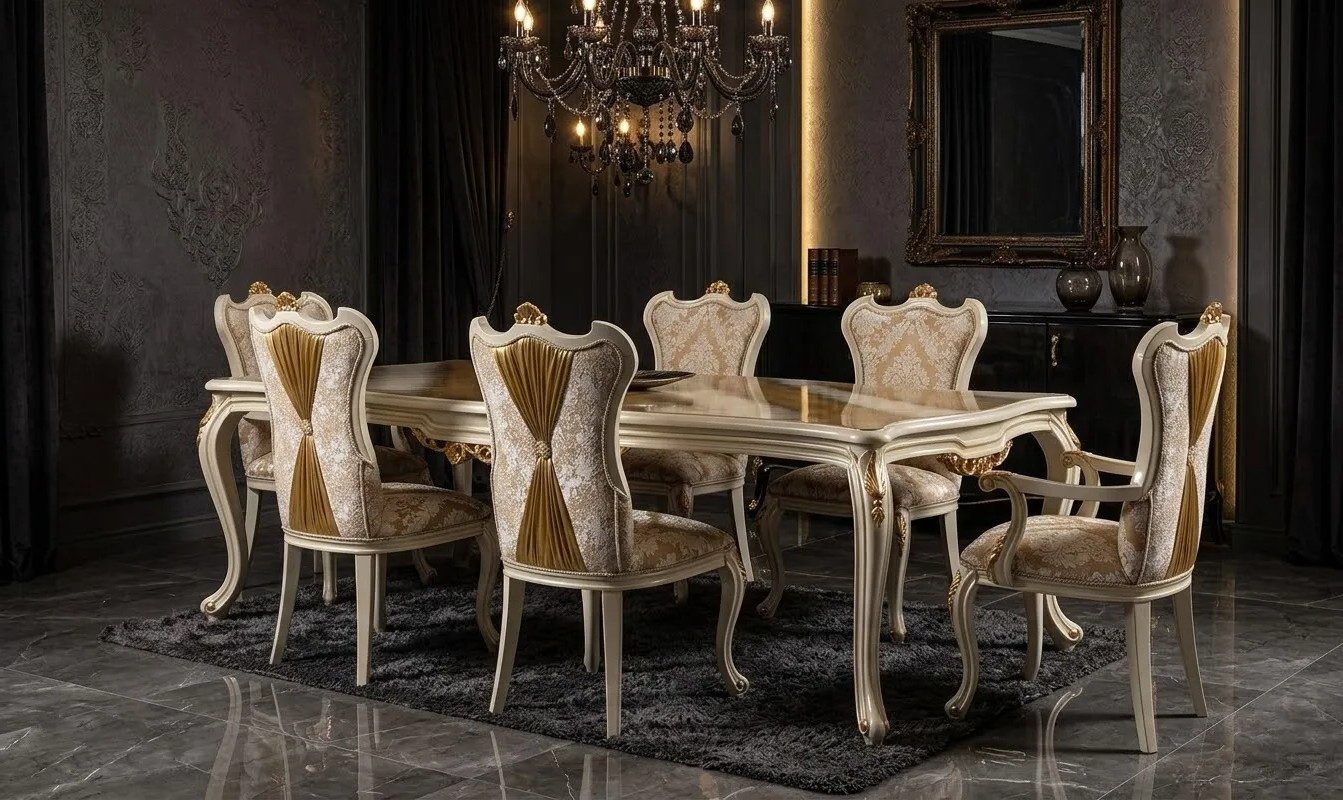Xlmoebel Esstisch Eleganter Tisch im klassischen Design für Ihr Zuhause, Made in Europa