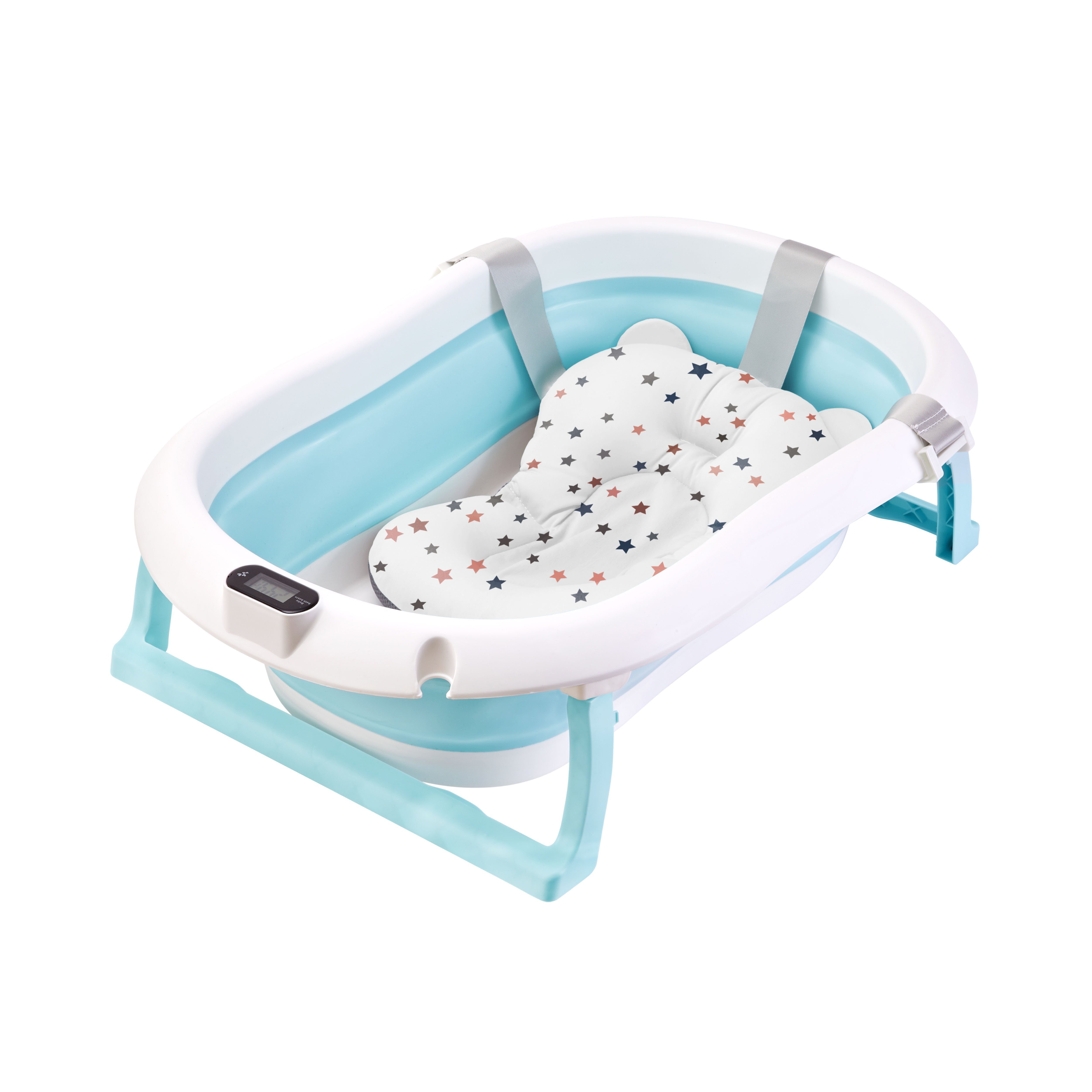 wuuhoo Badewanne Baby-Badewanne Abby faltbar mit Thermometer