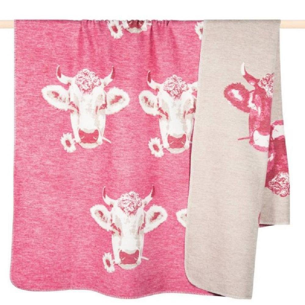 Wohndecke Decke Moo Kuh Pink (150x200cm), günstig online kaufen
