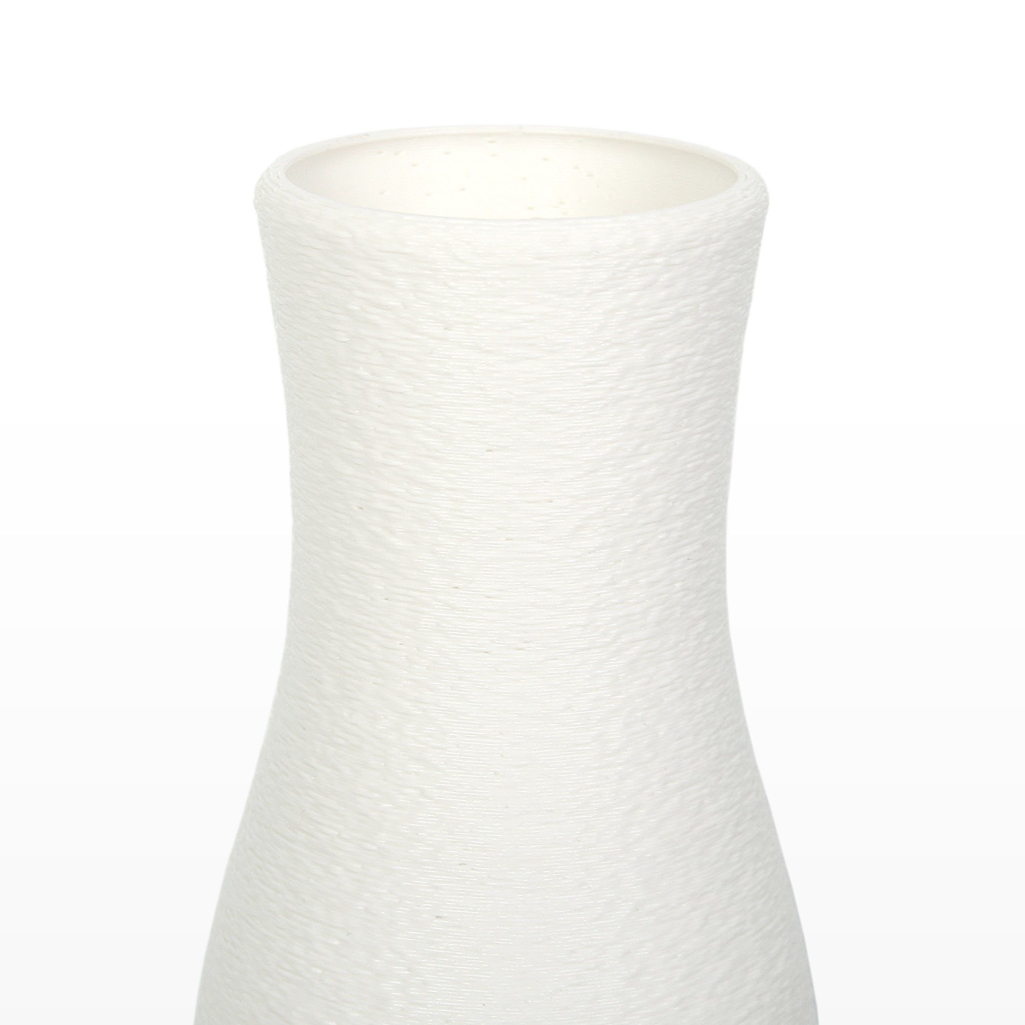 Kreative Feder Blumenvase White aus Vase Designer & – aus Dekovase bruchsicher Dekorative Rohstoffen; wasserdicht nachwachsenden Bio-Kunststoff