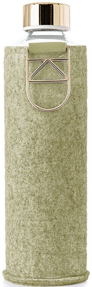 equa Trinkflasche Mismatch, Borosilikatglas, mit Filzhülle, 750 ml
