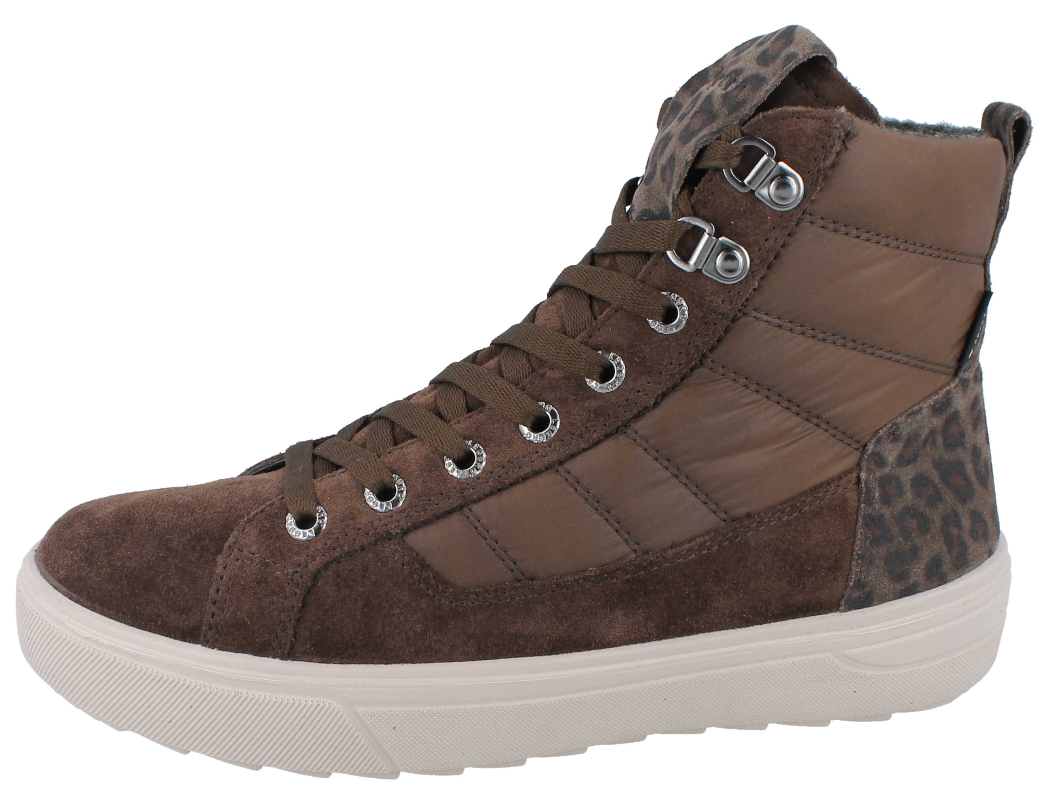 Legero LEGERO Milena Damen High Sneaker Veloursleder braun Textil Goretex - Stiefel Wasserdicht
