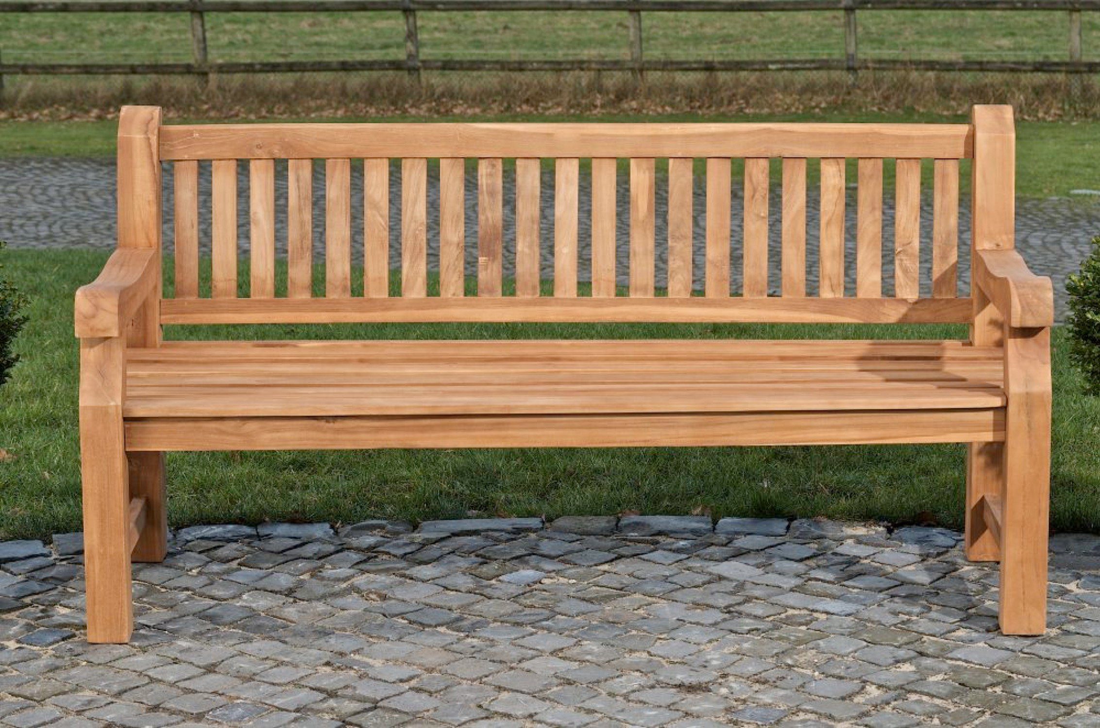 TPFGarden Gartenbank Jacky-N, Teak-Holz Sitzbank massiv günstig online kaufen