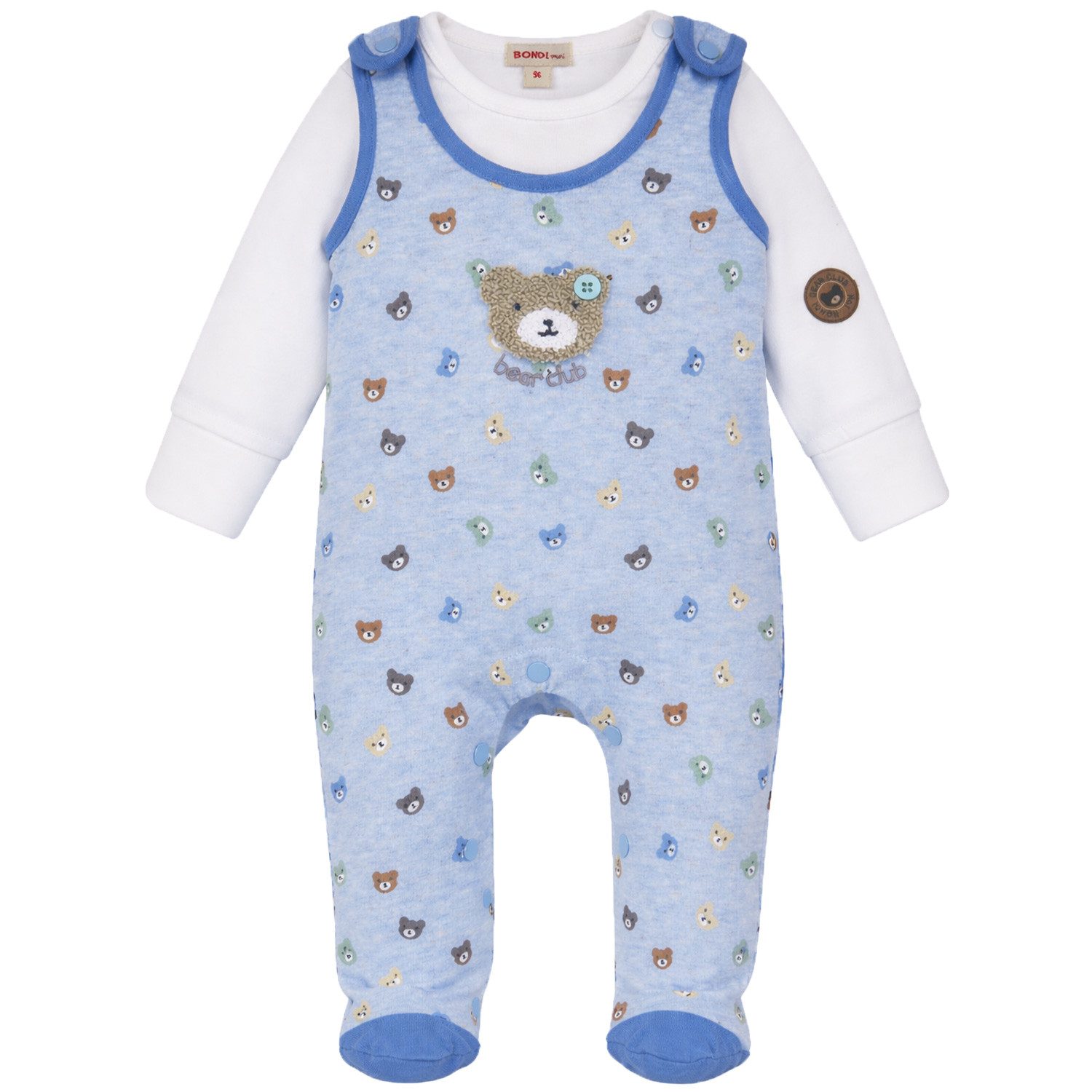 BONDI Strampler Baby Strampler Strampelanzug 'Bear Club' 94033
