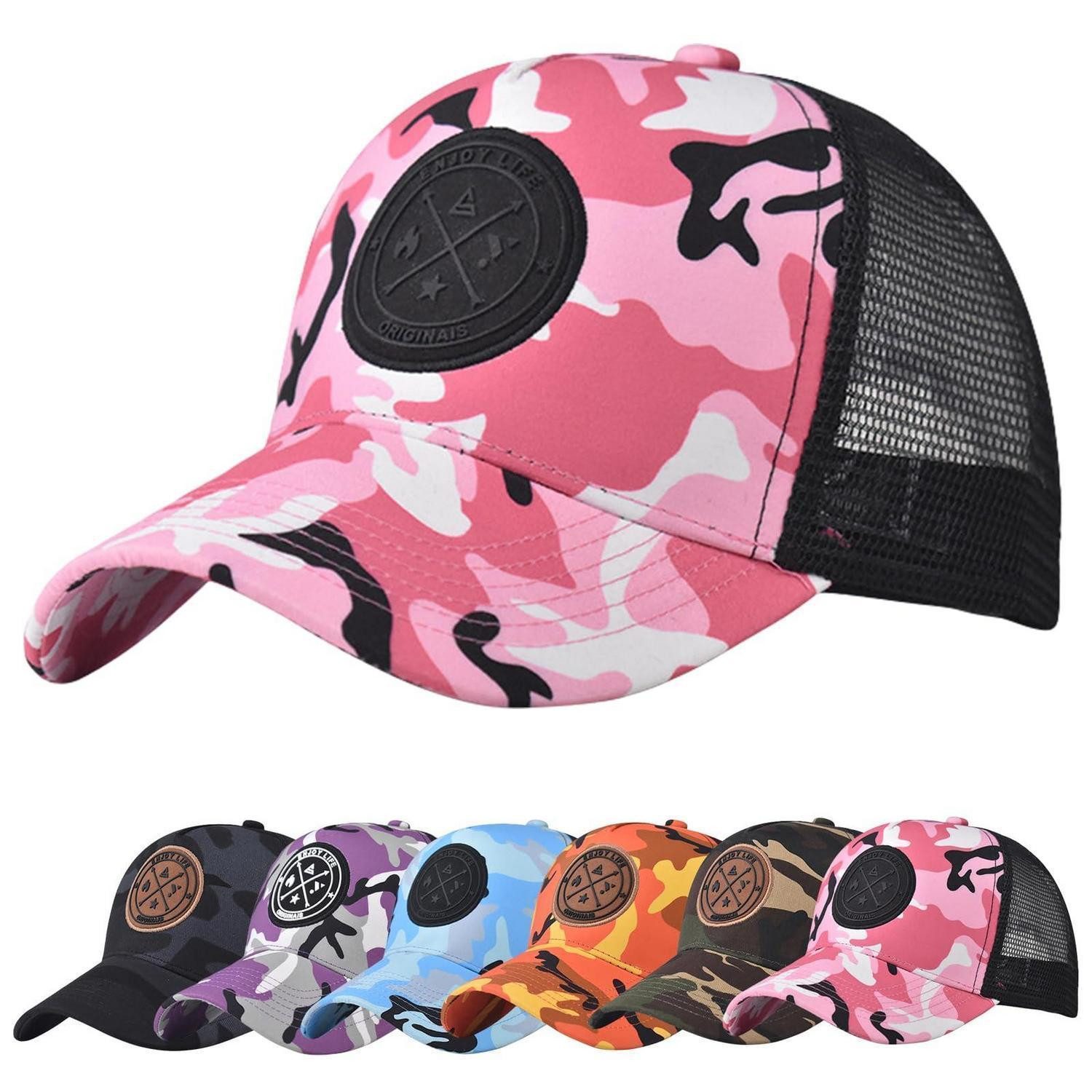 LuxusKollektion Baseball Cap Baseballkappe Herren Mesh Verstellbar Sonnenschutz Rot Camouflage
