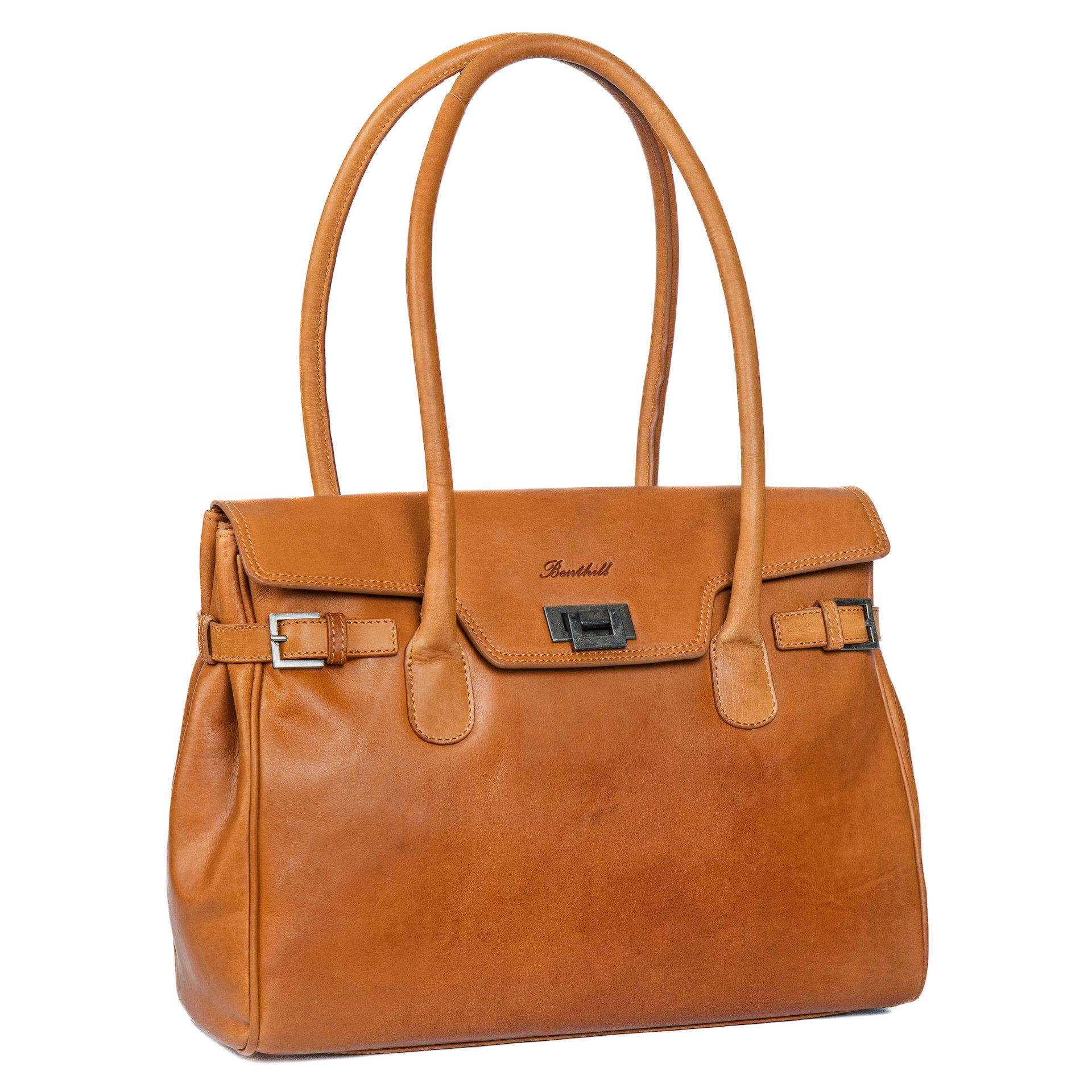 Benthill Henkeltasche Damen Echt Leder Handtasche Schultertasche Vintage Ba günstig online kaufen