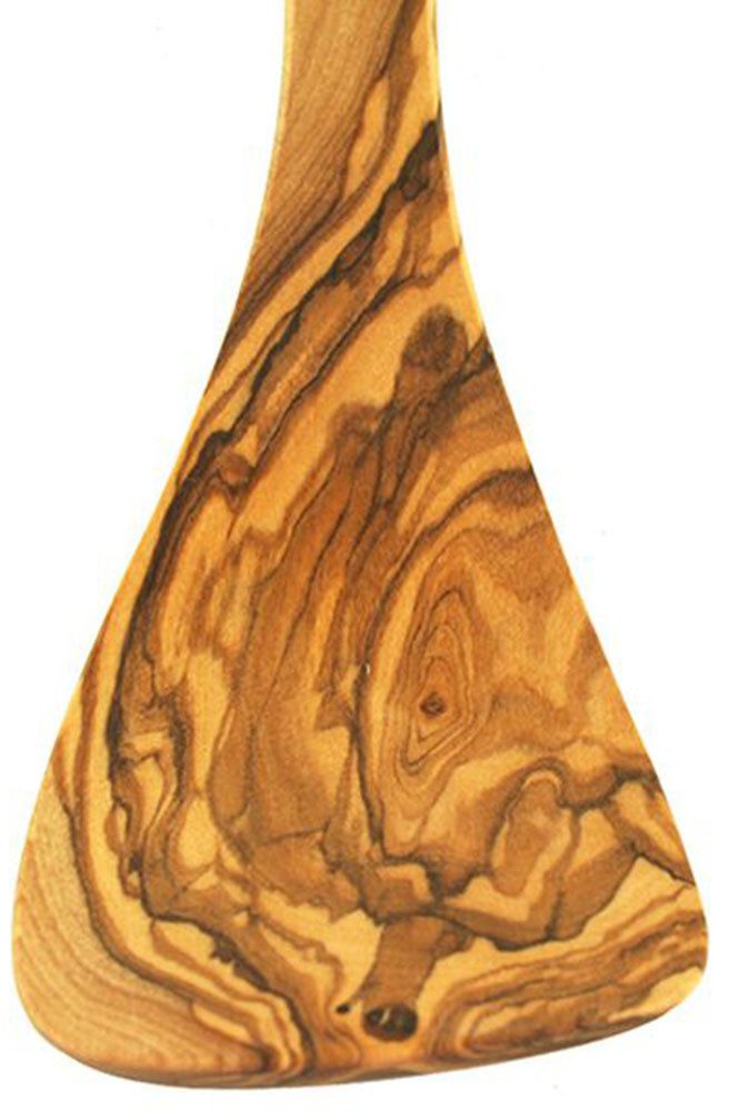 Olivenholz-erleben Kochbesteck-Set aus naturbelassenem Olivenholz (Set, 4-tlg., Kochlöffel, Pfannenwender, 2tlg. Salatbesteck), Schonend zu Pfannen & Töpfen, geschmacksneutral