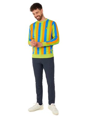 Opposuits Kostüm OppoSuits – Sesamstraße Bert Pullover, Ikonisch gestreifter Pulli von Bert aus der Sesamstraße