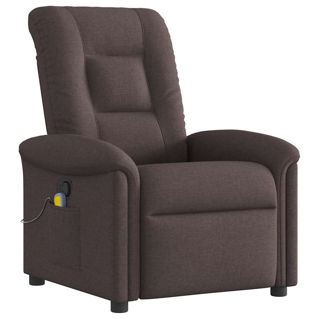 vidaXL Sessel Massagesessel Dunkelbraun Stoff (1-St) günstig online kaufen