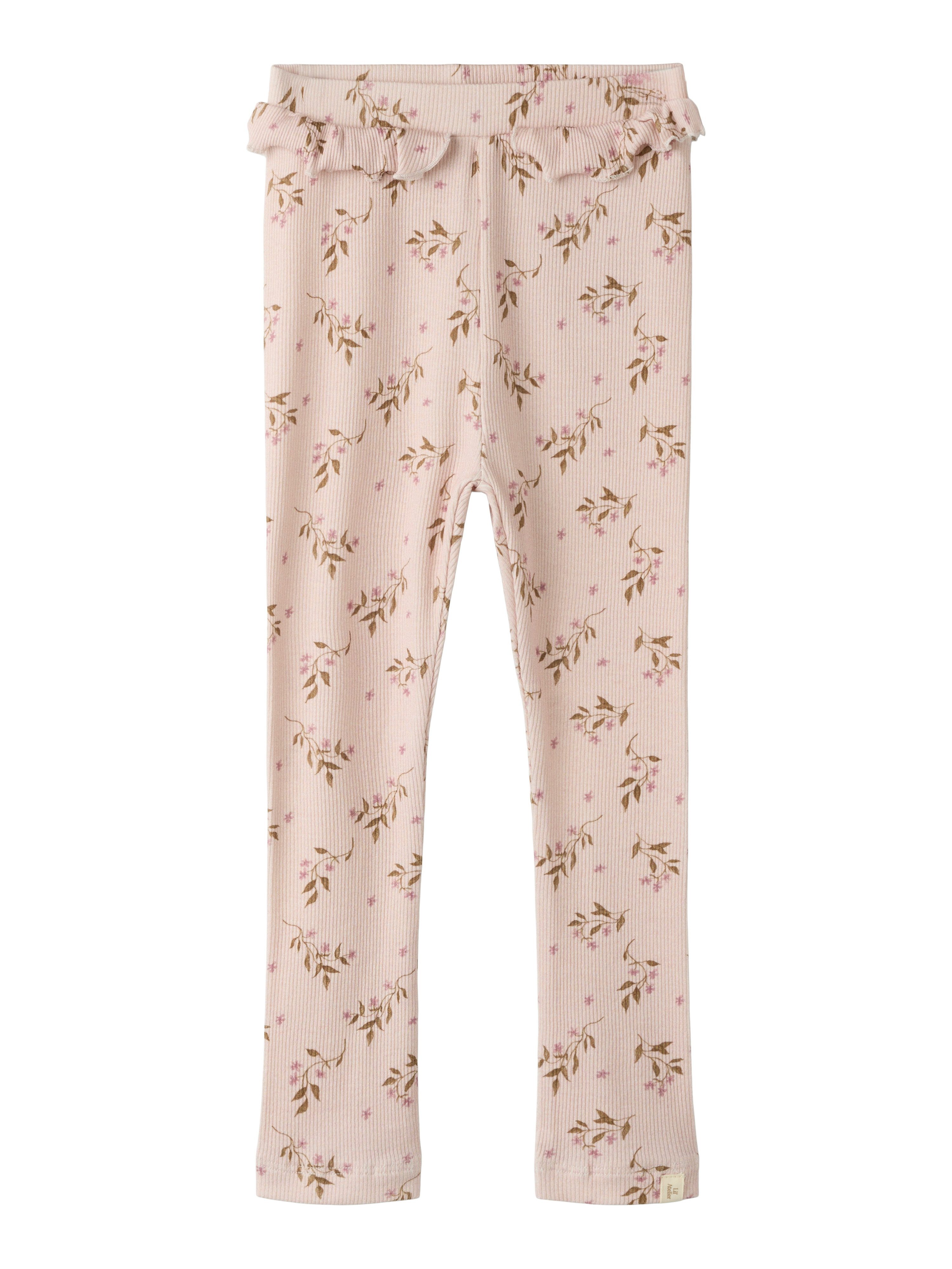 Lil' Atelier Leggings NMFGAVO EFI SLIM LEGGING LIL NOOS weiche Jersey Rippqualität