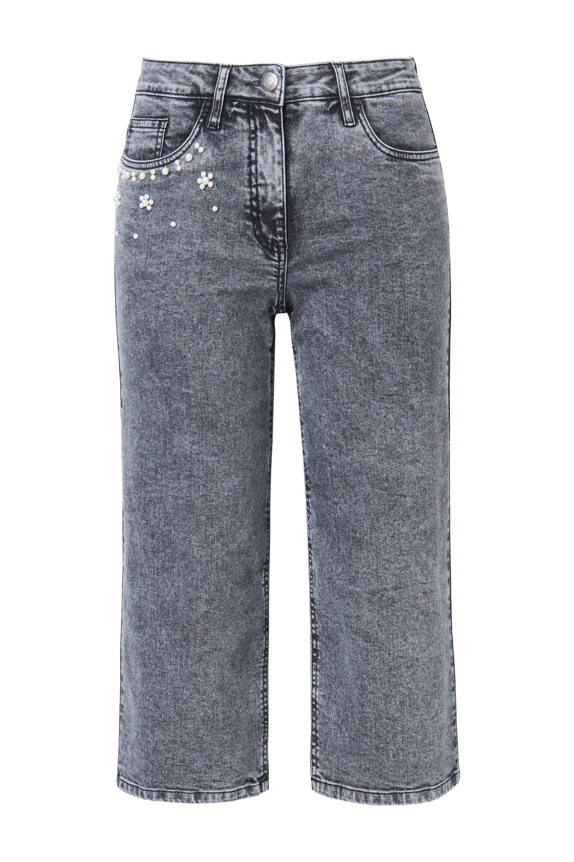 MIAMODA Regular-fit-Jeans Jeans-Culotte Wide Legs 5-Pocket günstig online kaufen