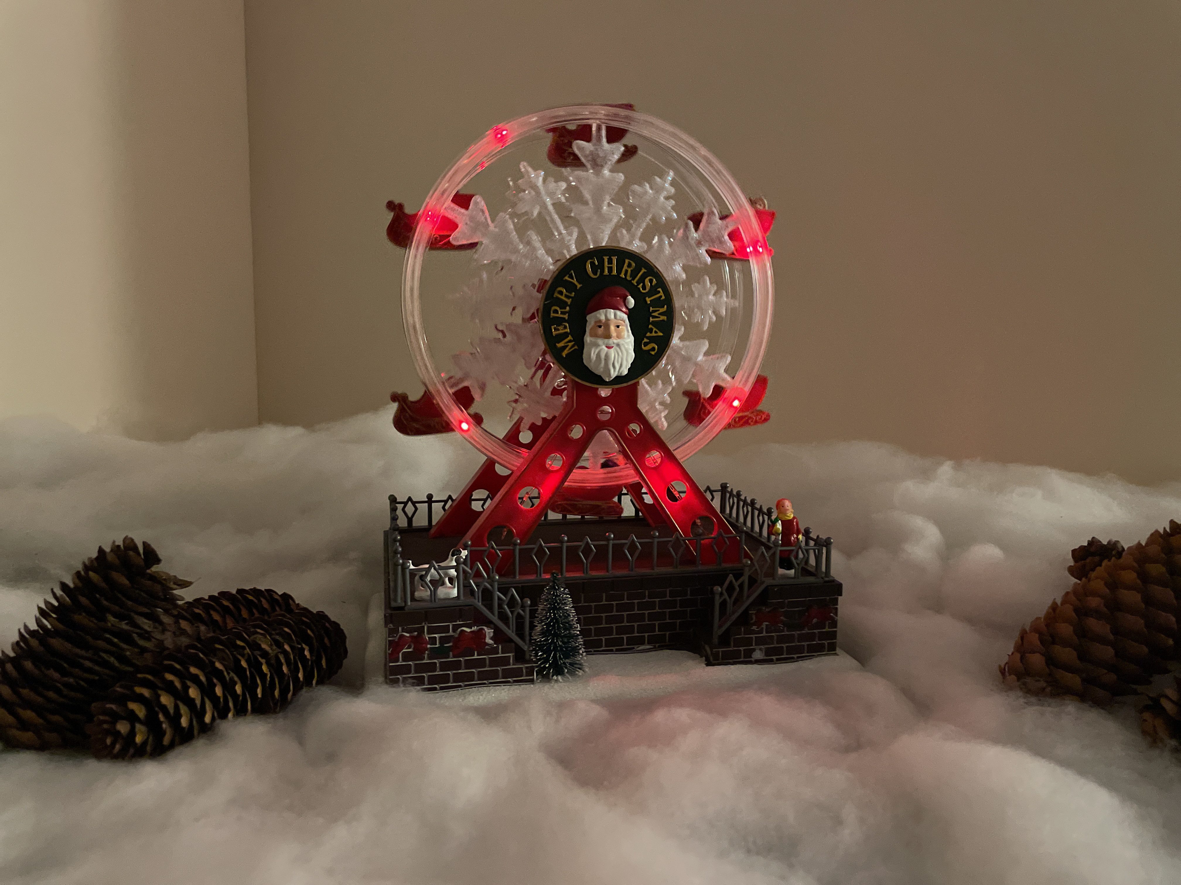 e4fun Dekofigur Weihnachtsdorf: Riesenrad mit LED, günstig online kaufen