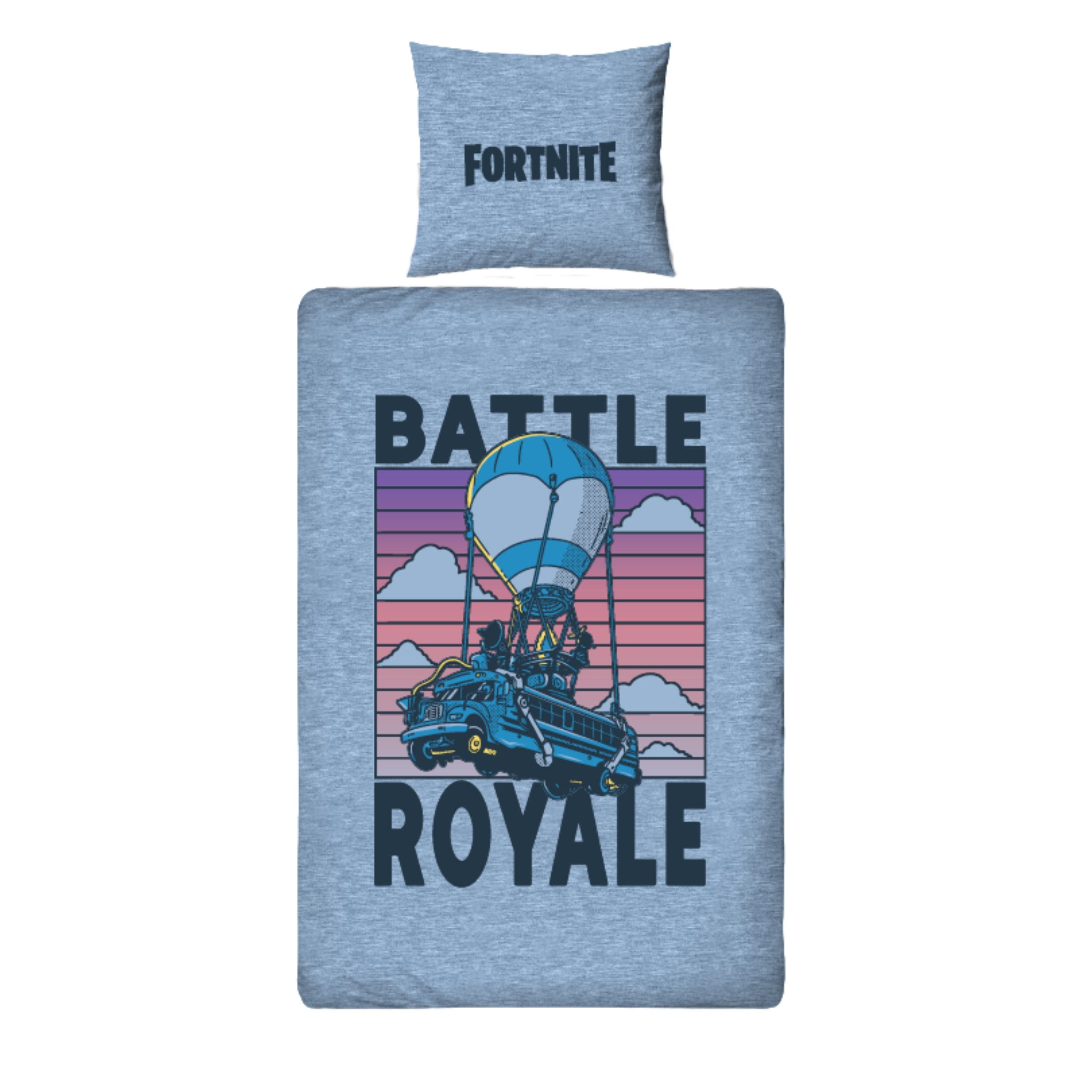 Bettwäsche Fortnite Battle Royale, 135x200 + 80x80 cm, Geschenk für Gamer