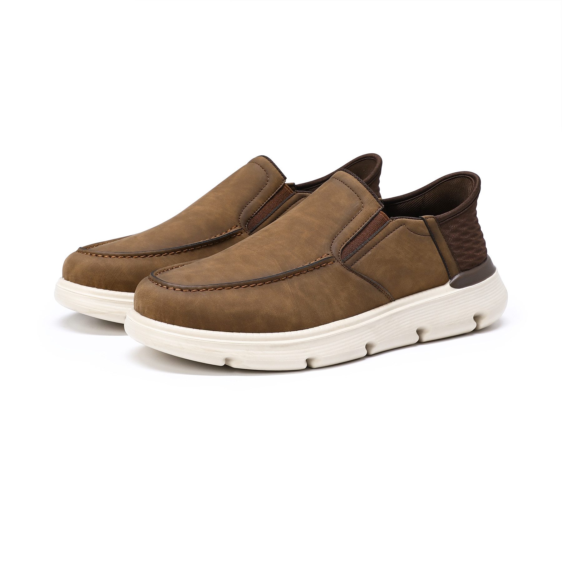 Allthemen Slip-On Sneaker Herren Retro Slip-On Sneaker mit Dämpfung Freizeitschuhe