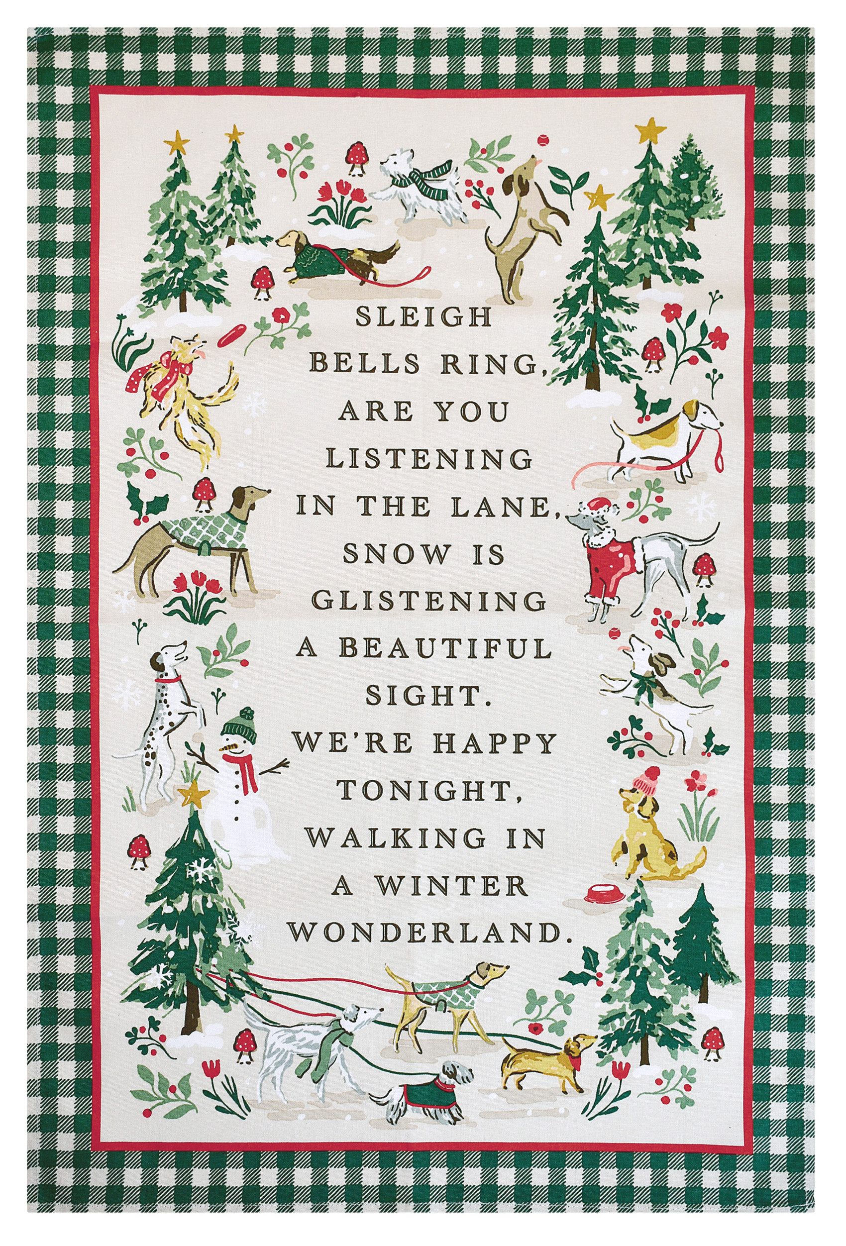 Ulster Weavers Geschirrtuch Winter Walkies, (1-tlg., 1-teilig), 100% Baumwolle 48x74cm Küchentuch