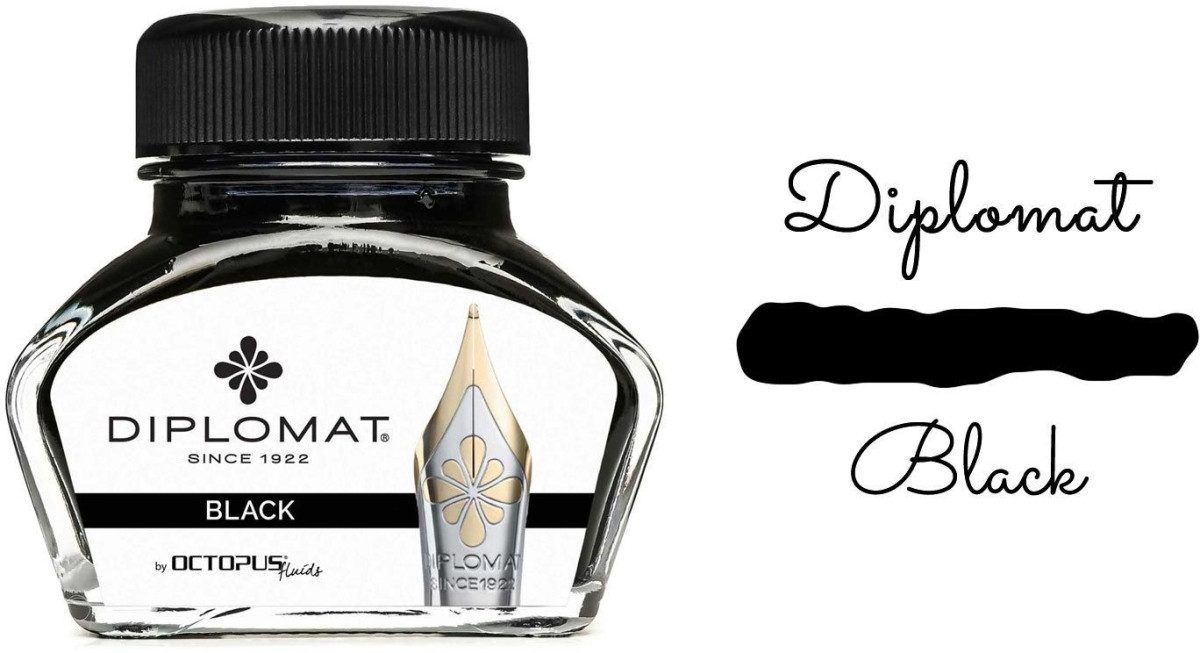 Füllhalter Tintenglas Schwarz 30ml