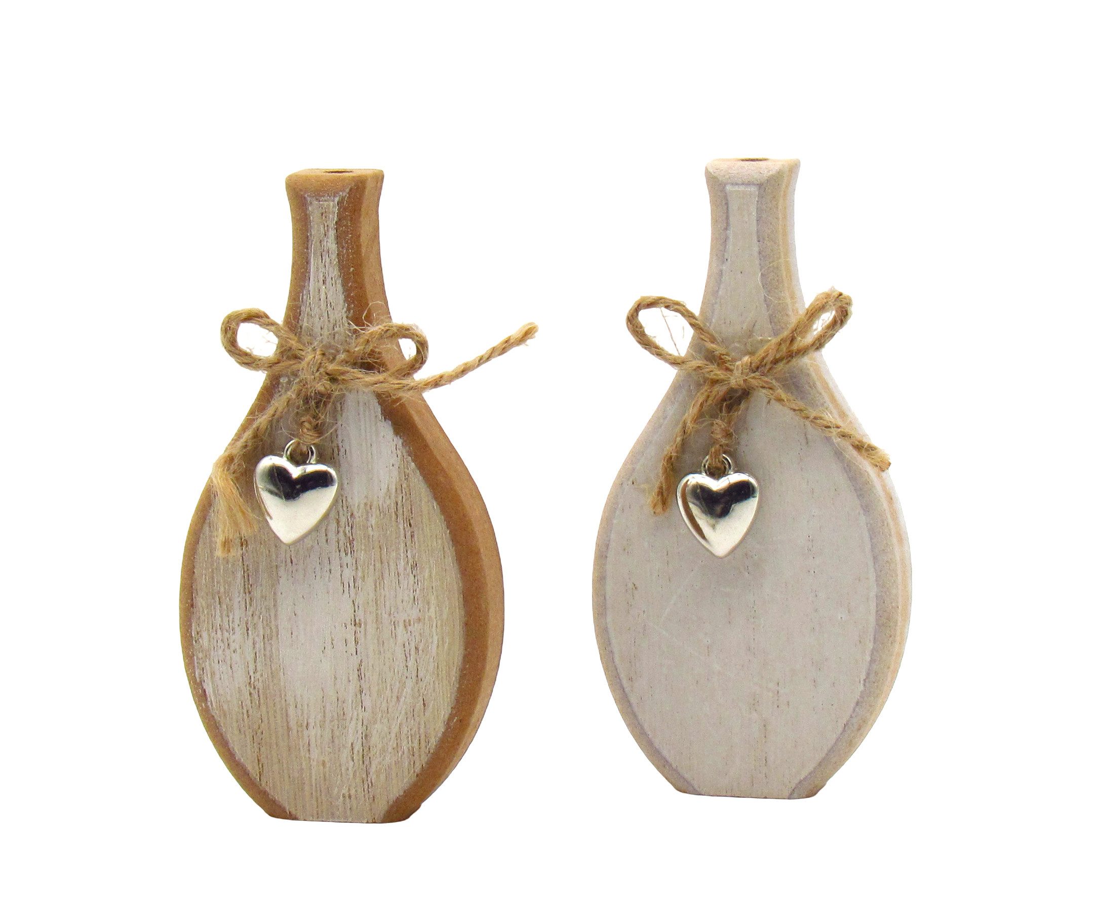 steinwohn Osterfigur Holz Osterdeko Figuren 2er Set – Frühlingsdeko aus Holz, drei verschiedenen Varianten