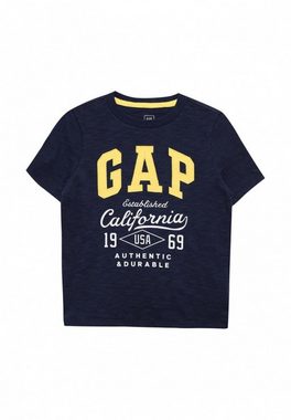 GAP Print-Shirt blaue Print Shirt GAP Logodruck auf der Vorderseite