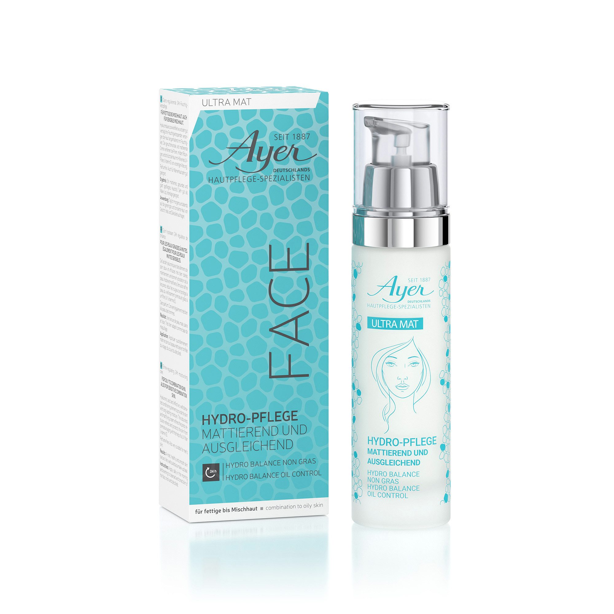 Ayer Anti-Falten-Serum AYER Ultra Mat Hydro Balance Oil Control 50 ml