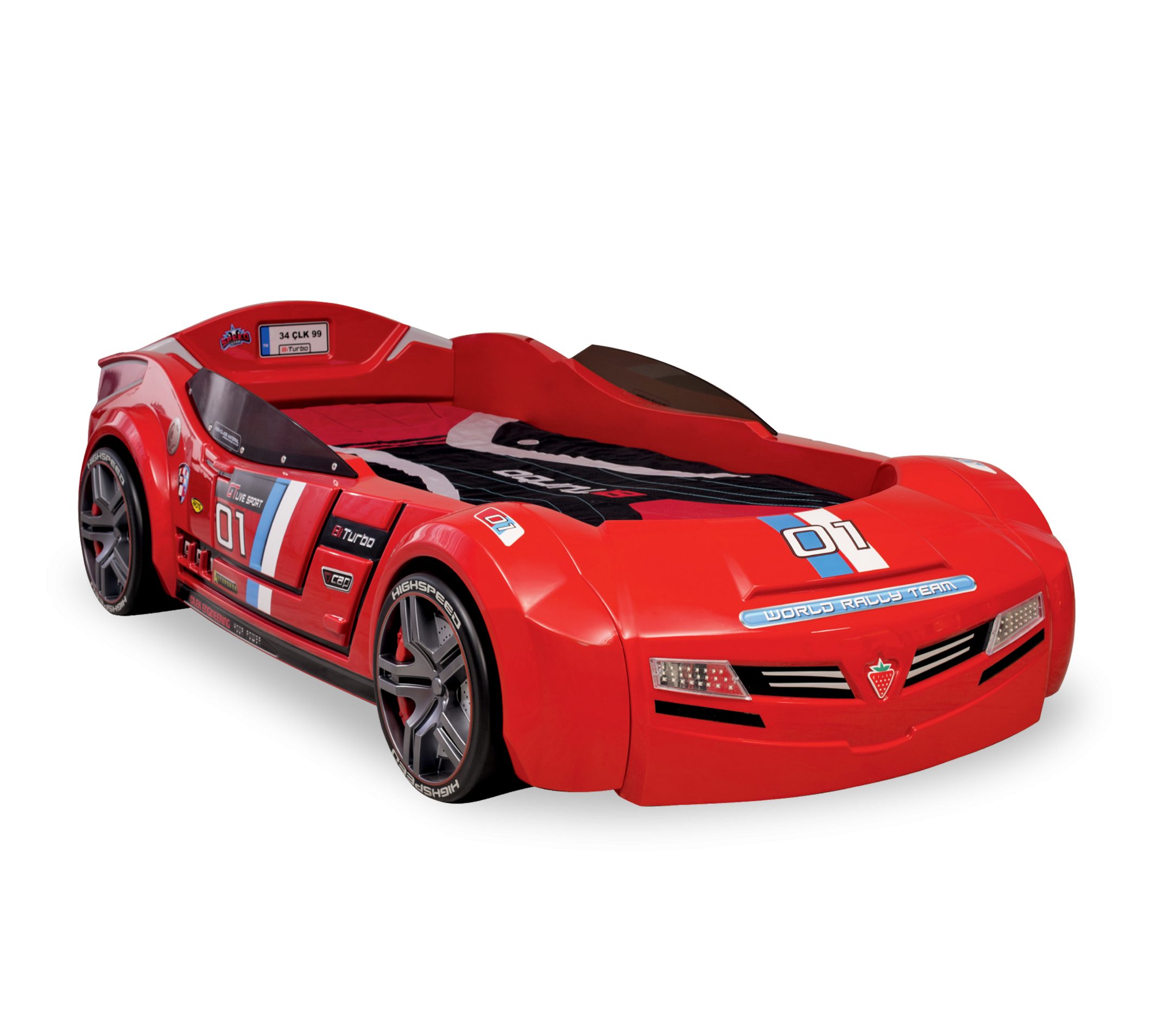 Aktürk Autobett BITURBO Rot