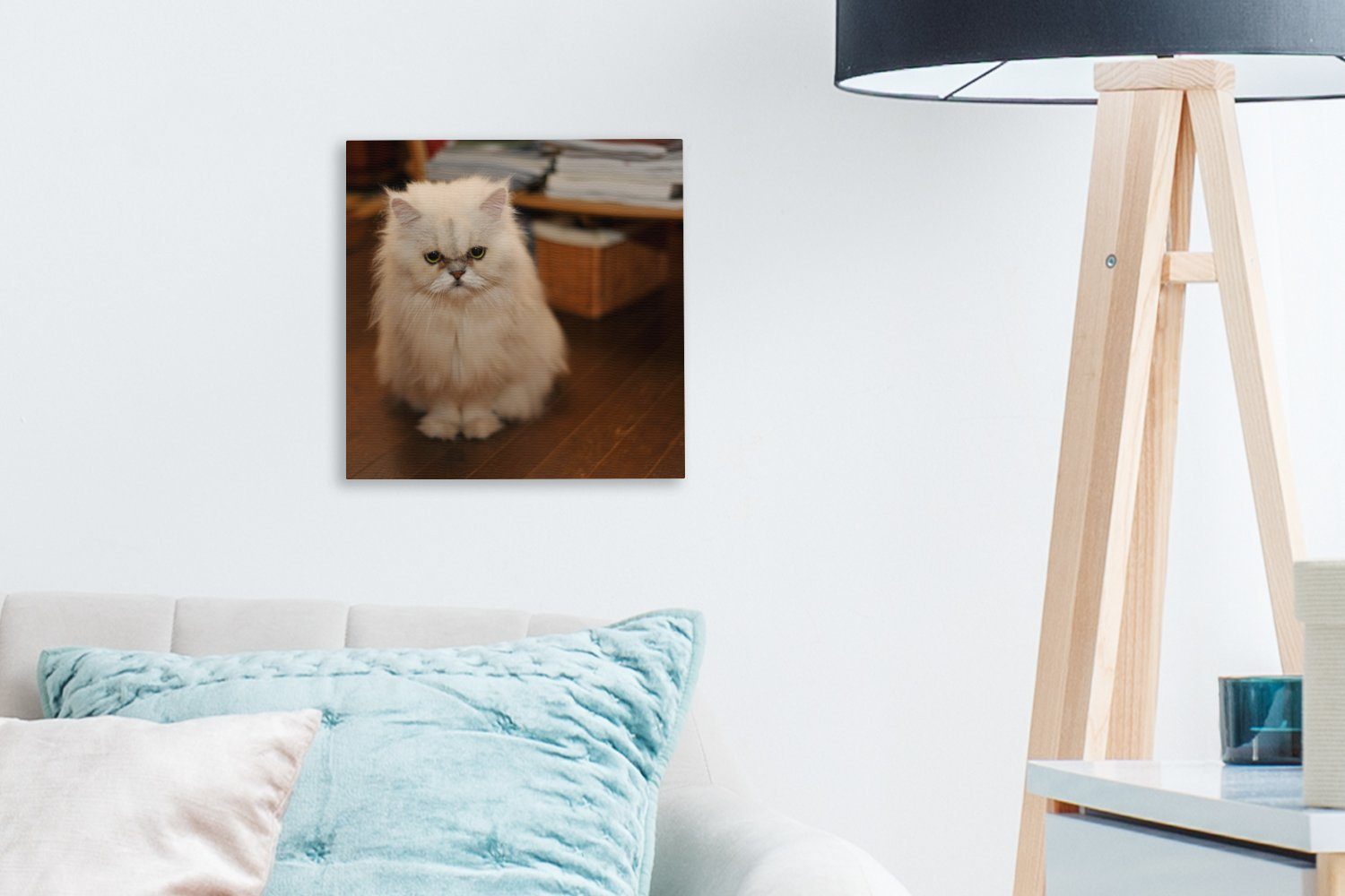 OneMillionCanvasses® Leinwandbild Niedlich aussehende Perserkatze, Wohnzimmer (1 Bilder St), für Leinwand Schlafzimmer