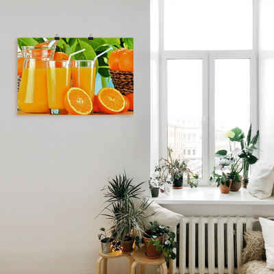 Artland Poster Gesunder Orangensaft, Getränke (1 St), als Alubild, Leinwandbild, Wandaufkleber oder Poster in versch. Größen