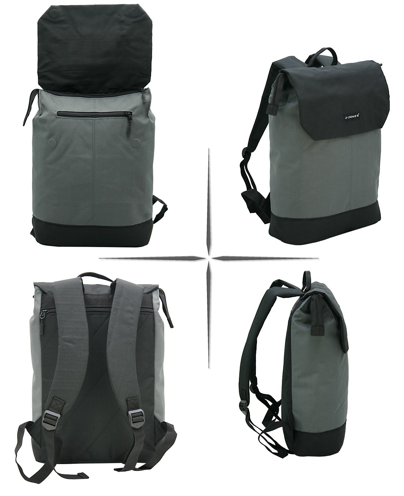 J JONES JENNIFER JONES Cityrucksack Damen Rucksack 14 Liter - Daypack mit L günstig online kaufen