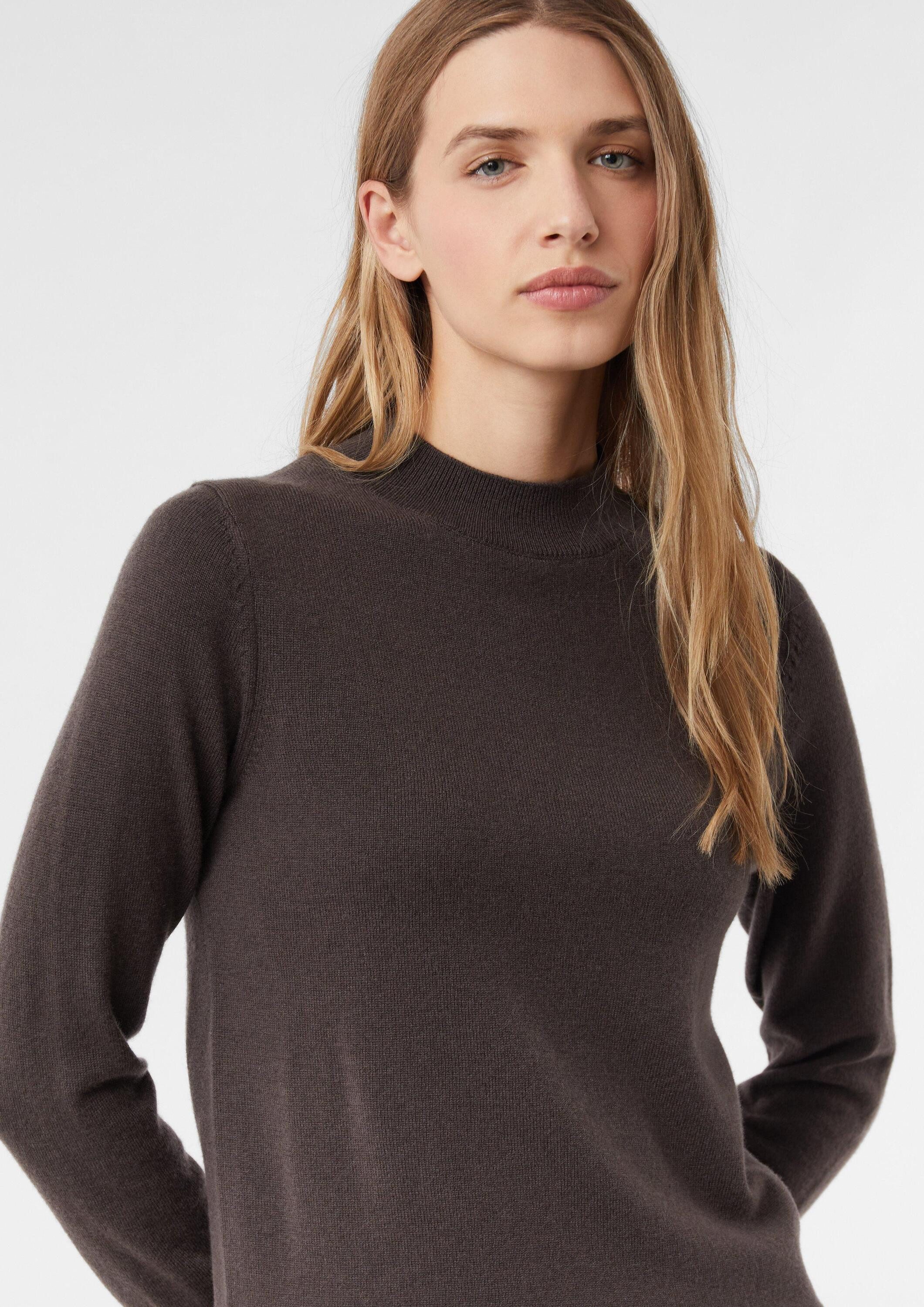 comma Longpullover Strickpullover Feinstrickpullover aus Kaschmirmix