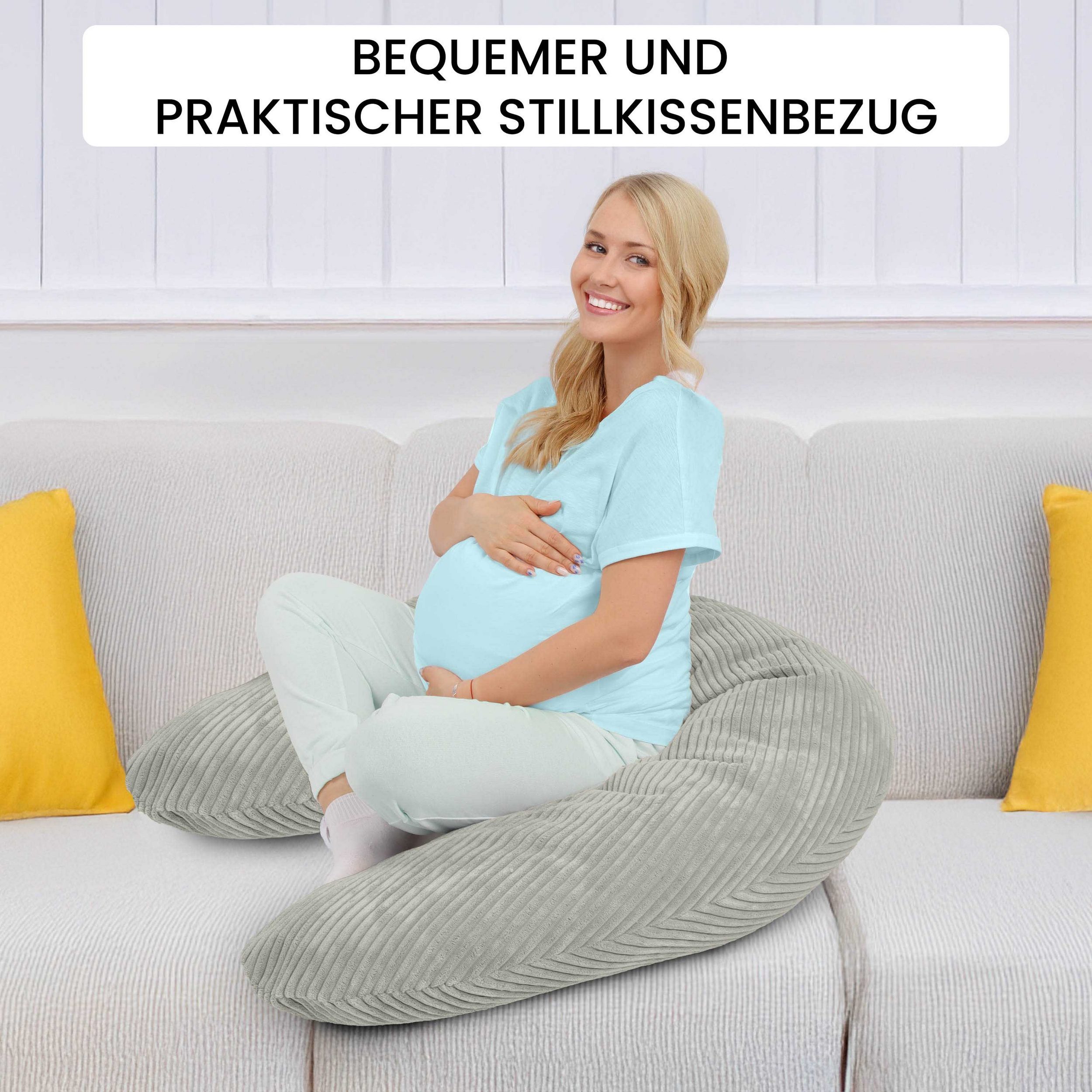 Amilian Stillkissenbezug 170 cm - Kissenbezug für Schwangerschaftskissen, S günstig online kaufen