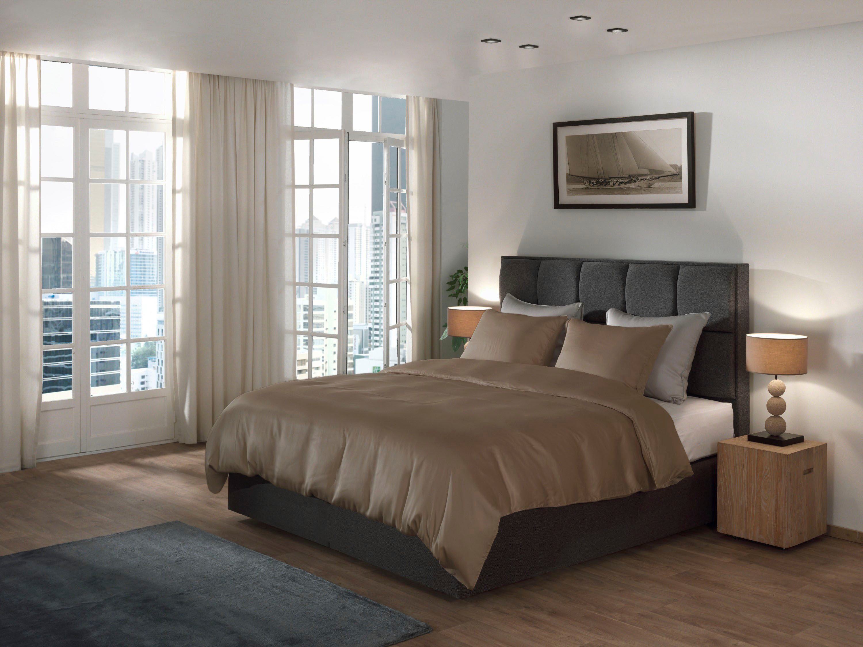 YELLOW Bettwäsche Suite-New-York, Lyocell, 2 teilig, Bettwäsche aus 100% hochwertigem Lyocell