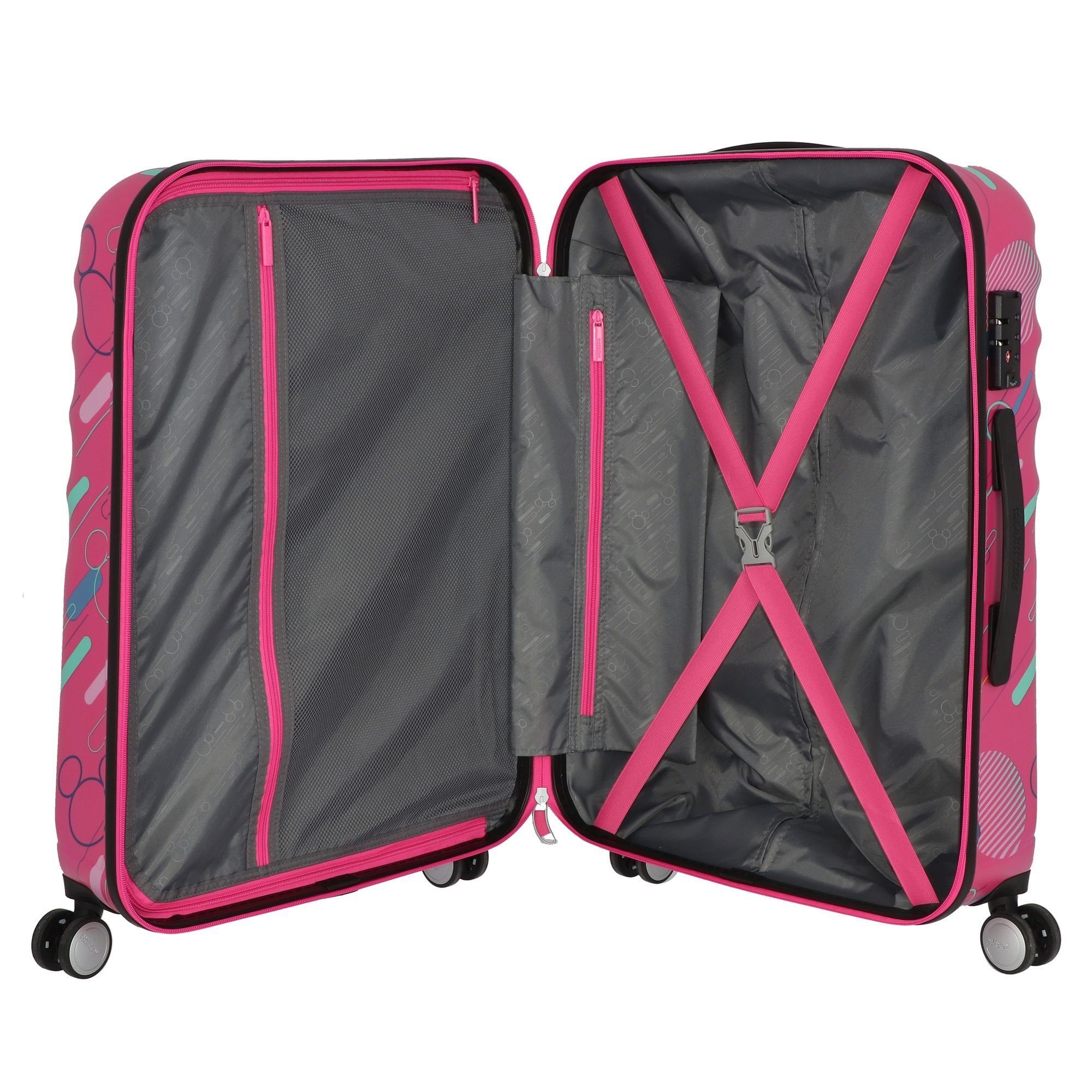 American Tourister® 4 ABS Rollen, pop future Hartschalen-Trolley Wavebreaker, minnie