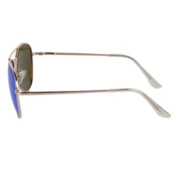 MIRROSI Pilotenbrille Damen Herren Sonnenbrille Polarisiert UV400 Schutz (Brille verspiegelt Blau, inkl.1x Brillentui und 1x Brillentuch) Wayfarer Brille Polarisiert Fliegerbrille Klassik Schwarz