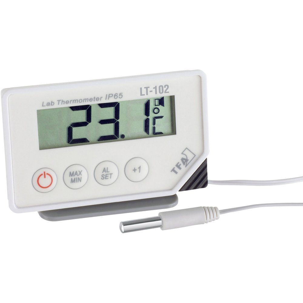 Hygrometer TFA Dostmann LT-102 Kabelgebundenes Thermometer Weiß 30.1034.K