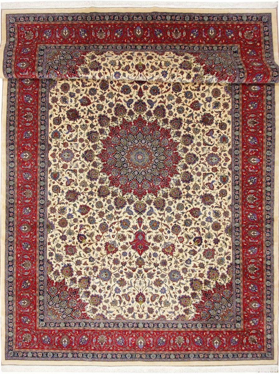 Orientteppich Mashhad Khorasan 402x603 Handgeknüpfter Orientteppich / Perserteppich, Nain Trading, rechteckig, Höhe: 12 mm