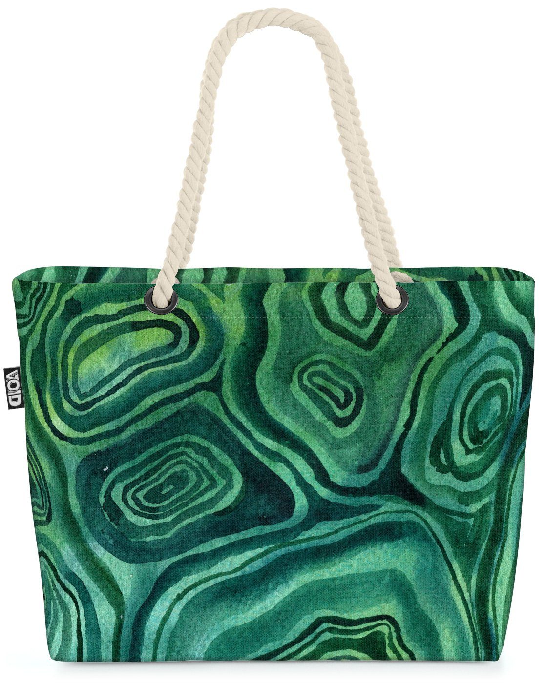 Bastel Kreise Kunst Bag Muster (1-tlg), Farben Grafisch Strandtasche Malen gemustert Bunt VOID Grüne Beach