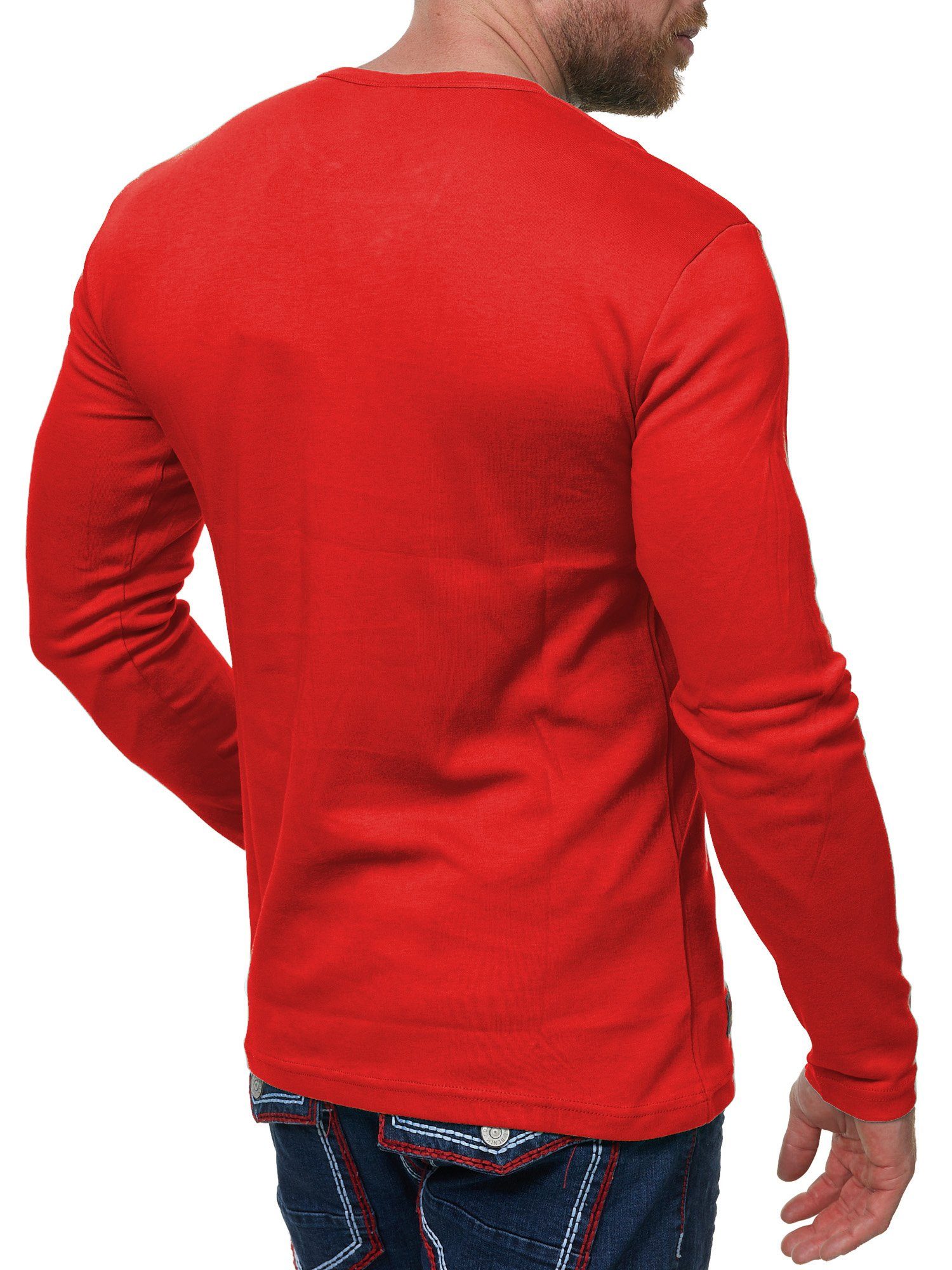 L.gonline Langarmshirt Herren Longshirt, Langarm T-Shirt, günstig online kaufen