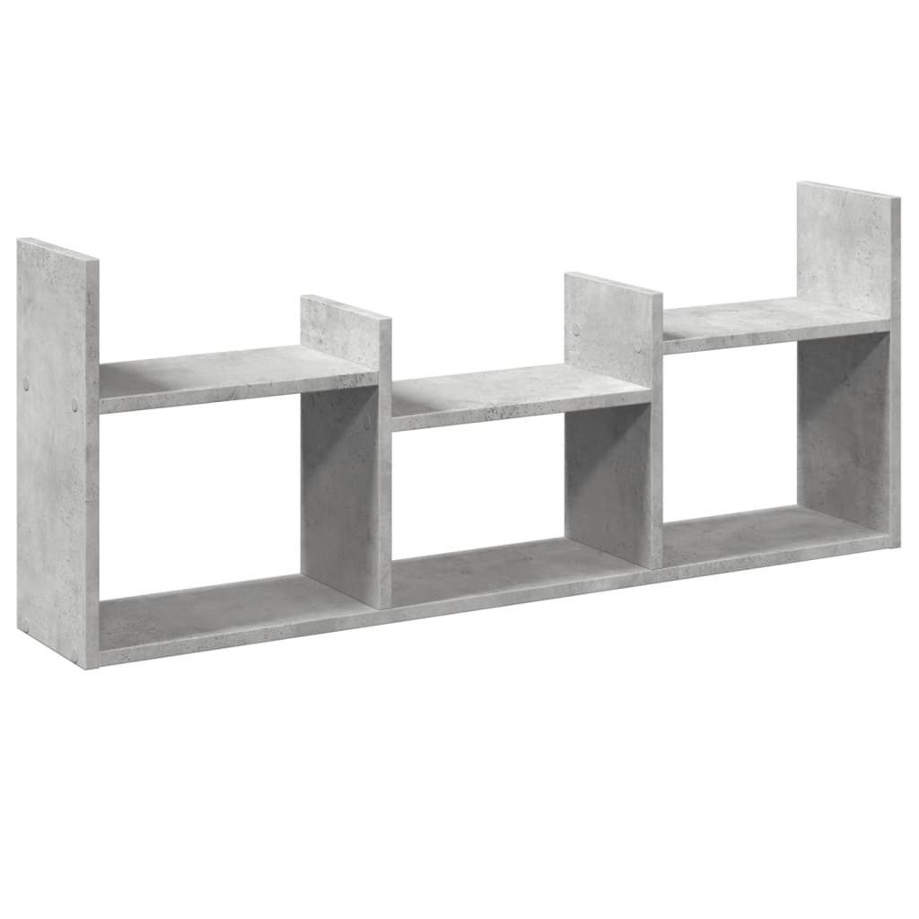 vidaXL Regal Wandschrank 100x18x40 cm Betongrau günstig online kaufen