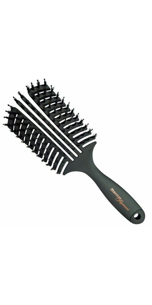 HERCULES Haarbürste Hercules Vent Brush met Everzwijnhaar Zwart Large