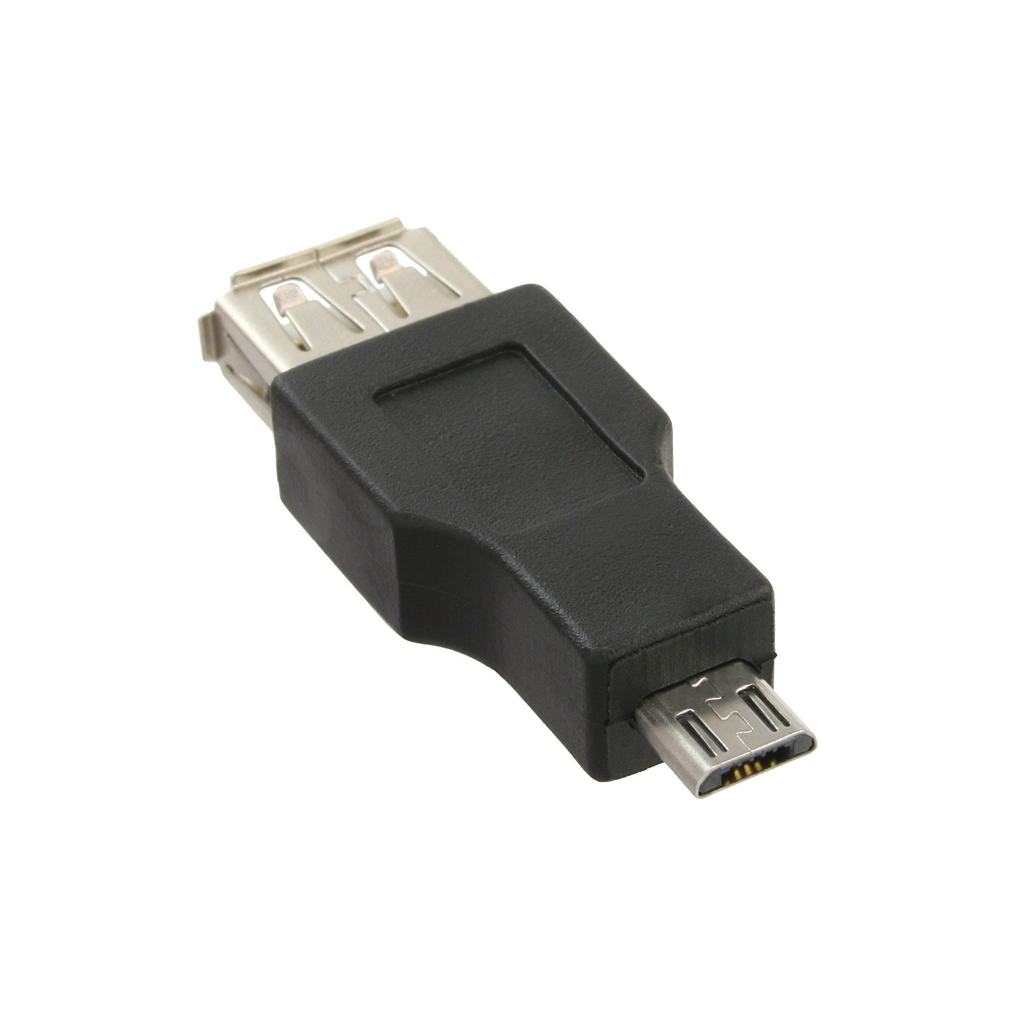 InLine® Micro-USB Adapter, Micro-B Stecker an USB A Buchse USB-Adapter