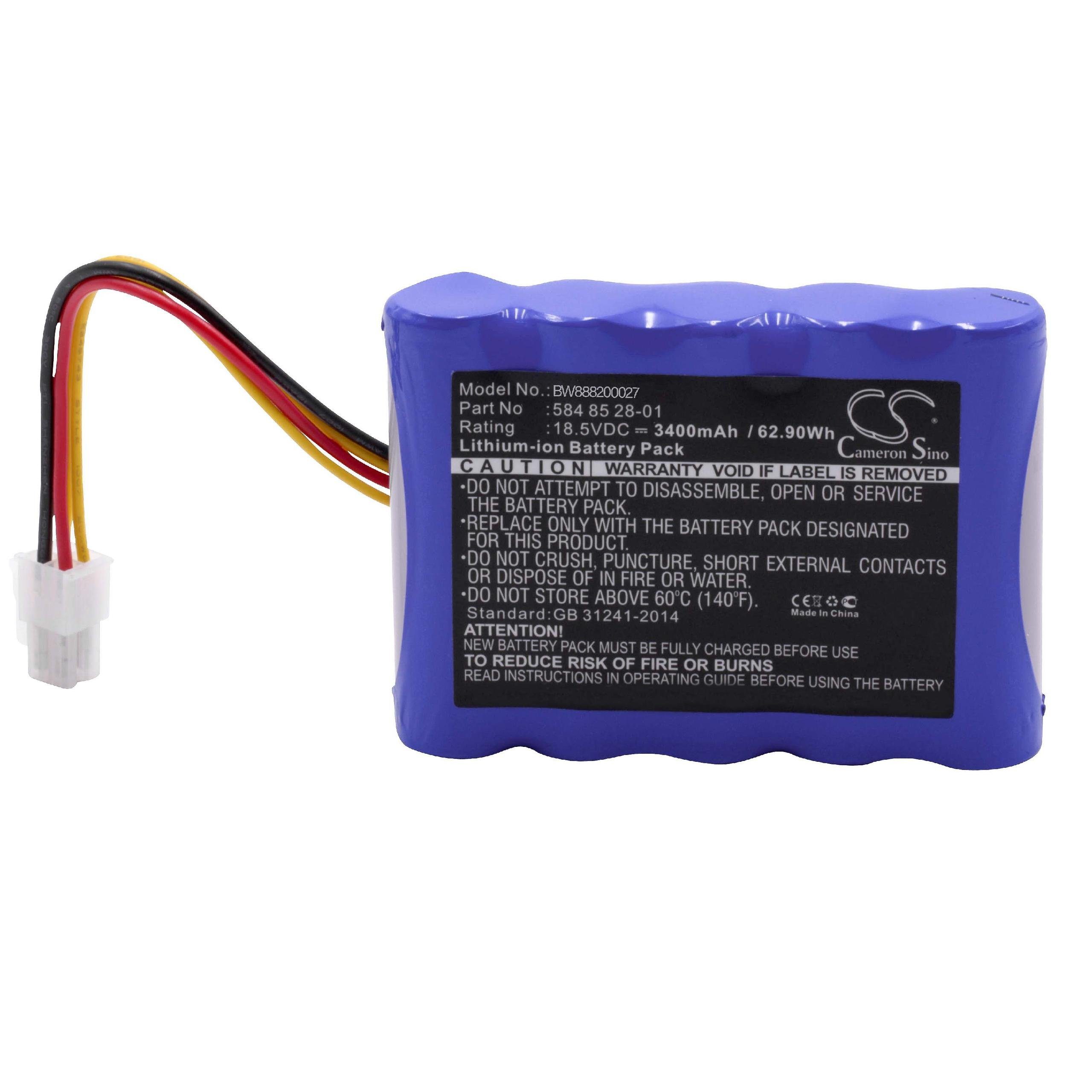 vhbw kompatibel mit Gardena City (bis SNr. 184499999) Akku Li-Ion 3400 mAh (18,5 V)