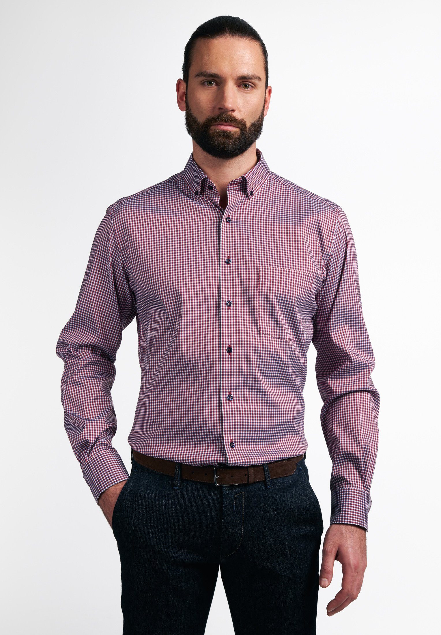 Eterna Langarmhemd MODERN FIT EASY IRON günstig online kaufen