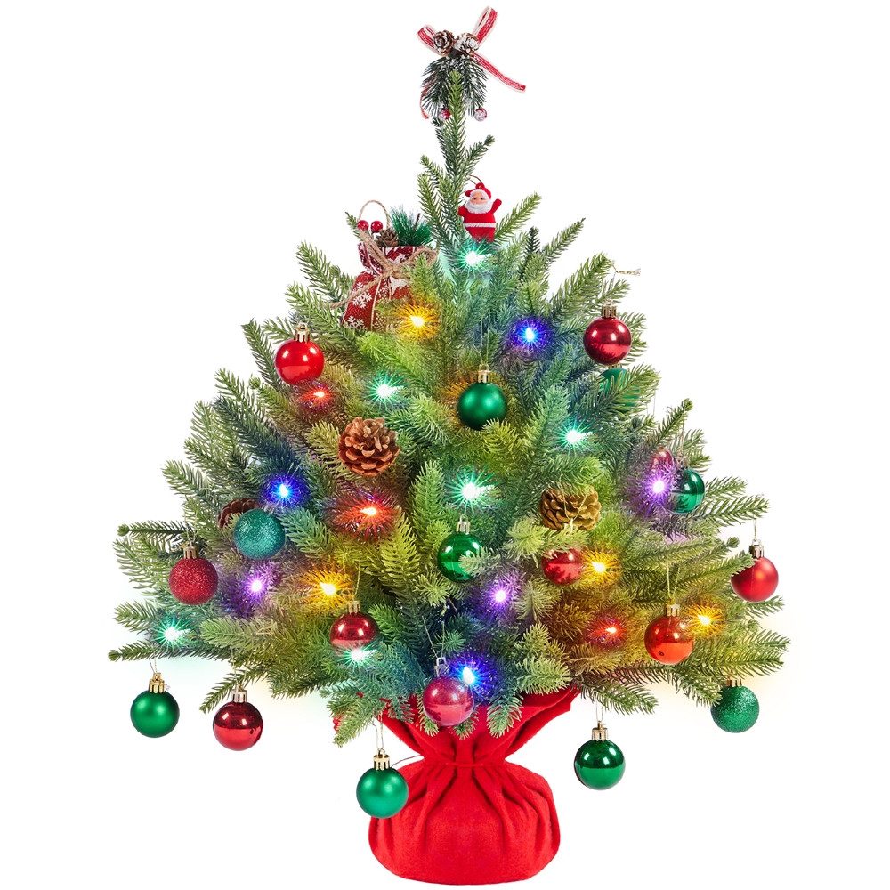 Yaheetech Künstlicher Weihnachtsbaum 61/91,5 cm H Tisch-Weihnachtsbaum mit günstig online kaufen