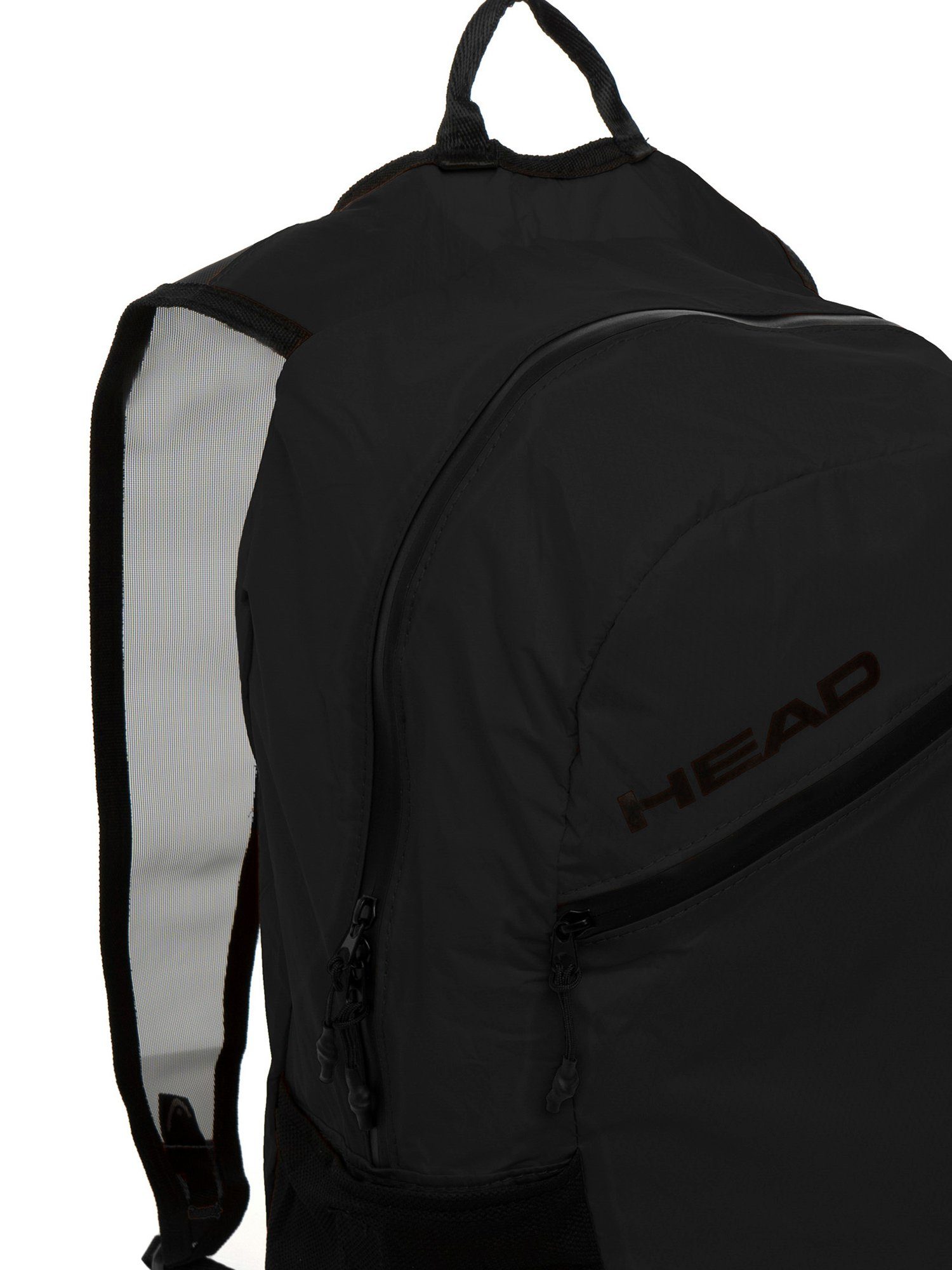 Foldable Backpack Schwarz Head Rucksack