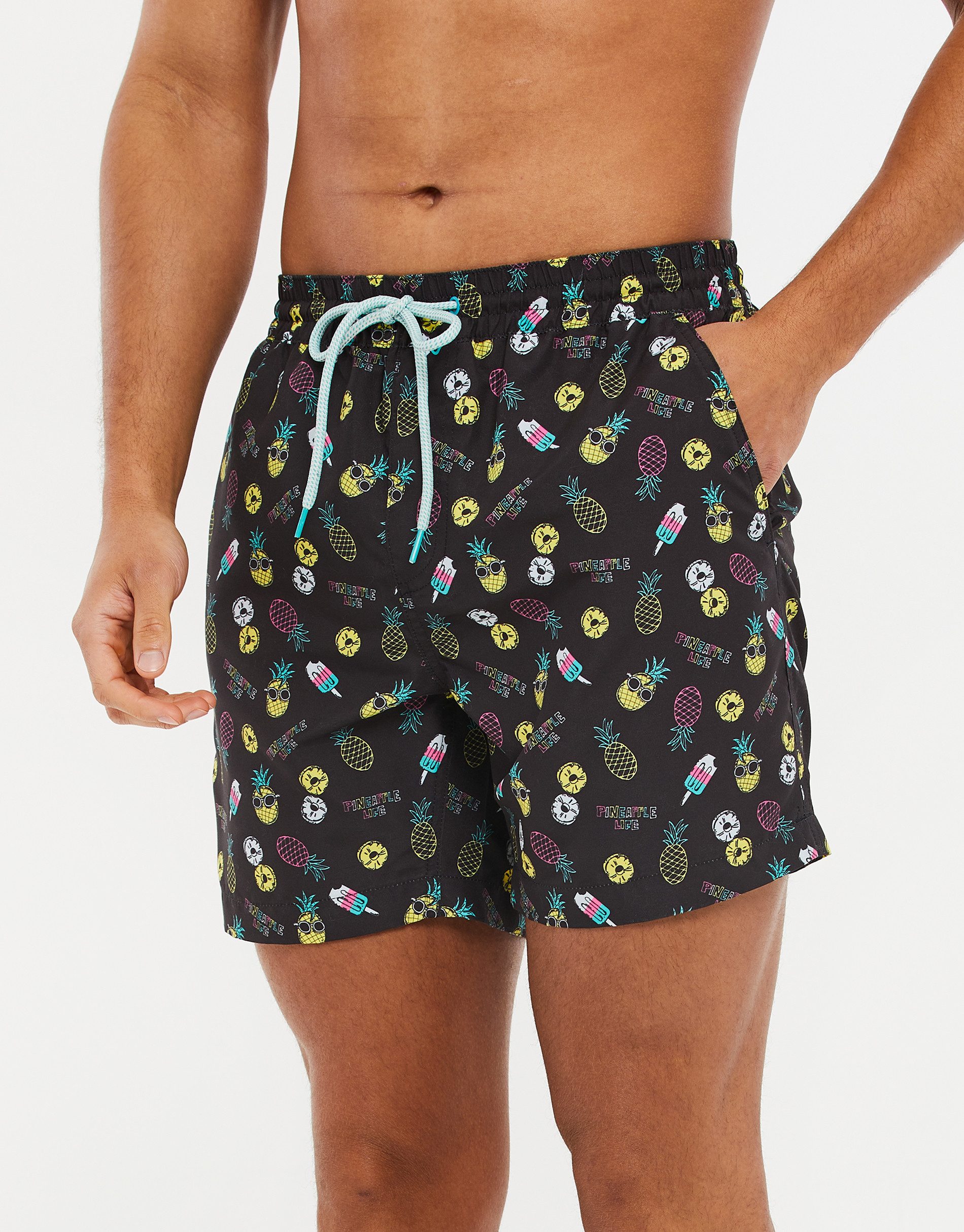 Threadbare Badehose Ananas mit tollem Print günstig online kaufen