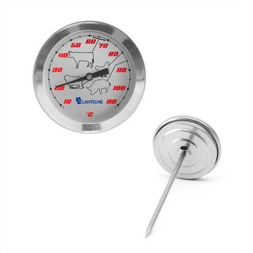 Lantelme Bratenthermometer Einstichthermometer Racing, 1-tlg., Kerntemperaturthermometer bis 112 Grad Celsius