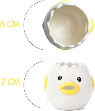 FIDDY Eiertrenner Eiertrenner Huhn, Egg Yolk Separator, Eiertrenner Küken Lustig(Gelb), (1-tlg)