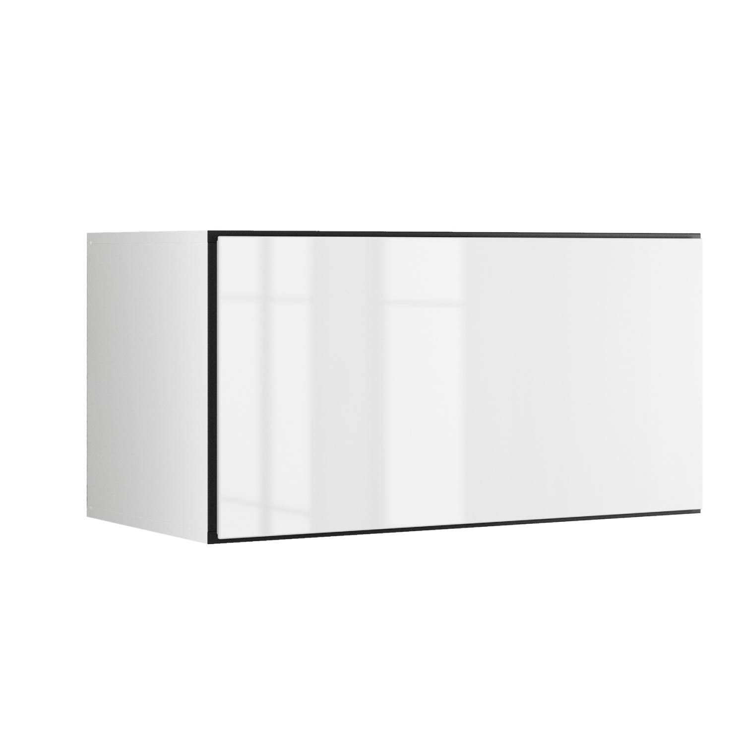 BMG Möbel Schranksystem Modul+ (Einzelschränke und Regale kombinierbar im Baukastenprinzip, wählbar aus Regal, Schrank mit Tür oder Schrank mit Klappe) mit oder ohne Fronten, griffloses Design, made in Germany