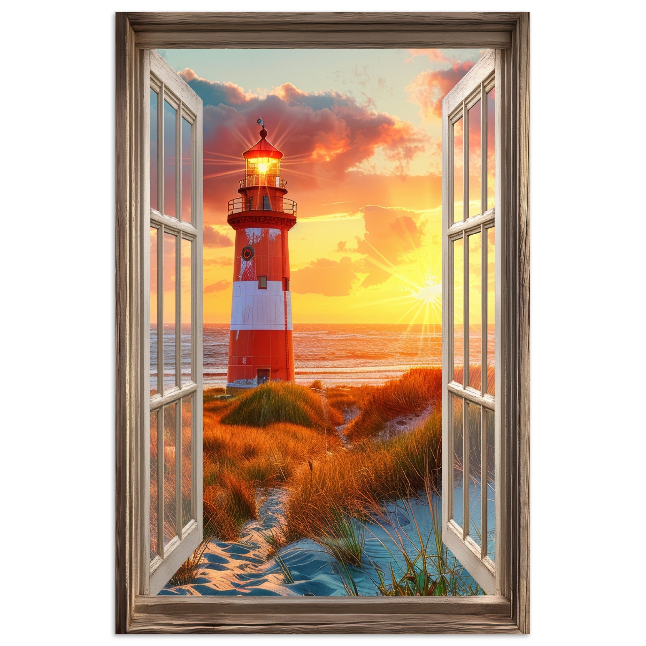 MuchoWow Poster Aussicht - Fenster - günstig online kaufen